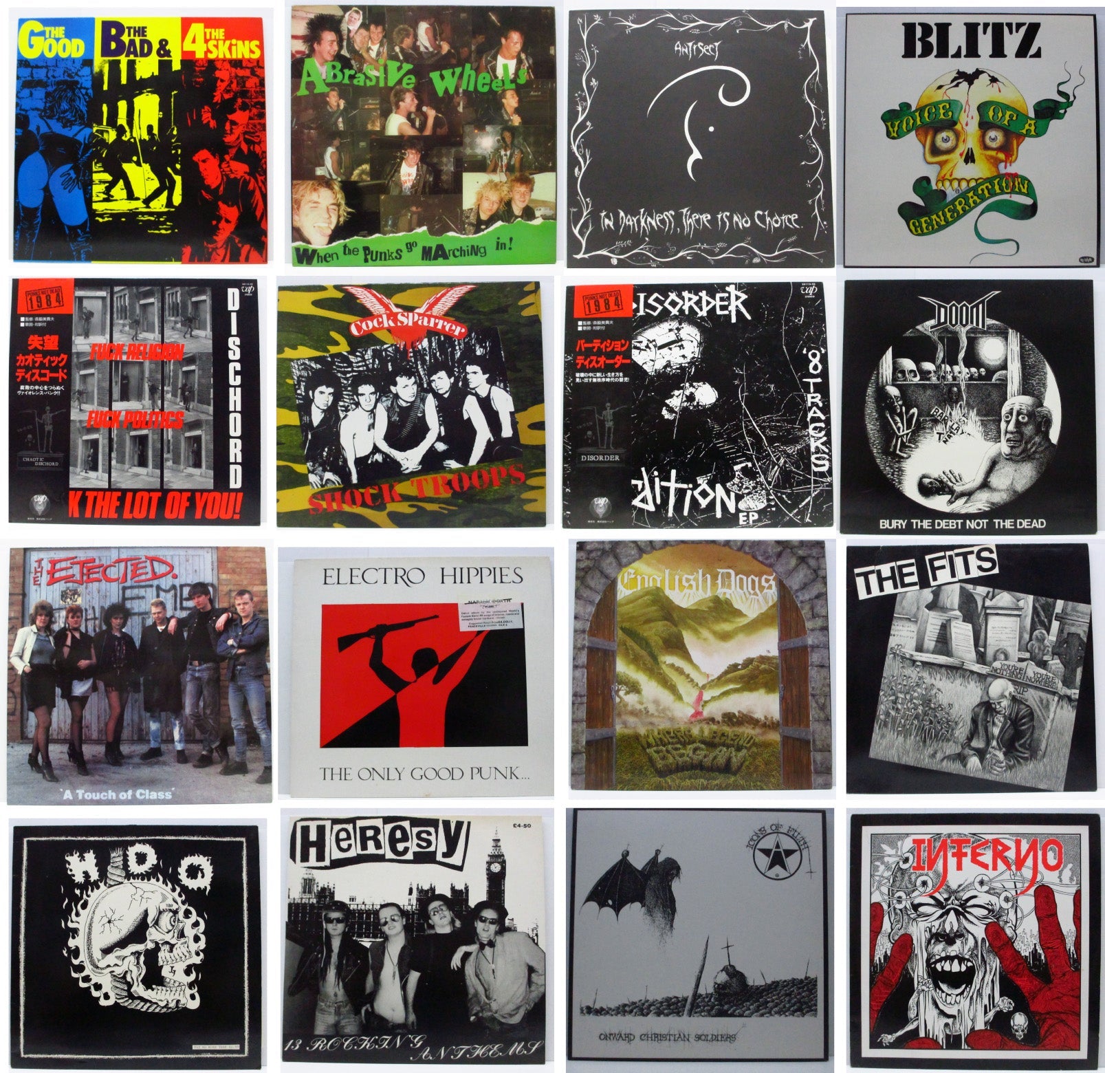 新入荷! レア!80〜90’s UK/EURO ハードコア、Oi!スキンズ LP/12” (A〜K編) 51 点 入荷中!
