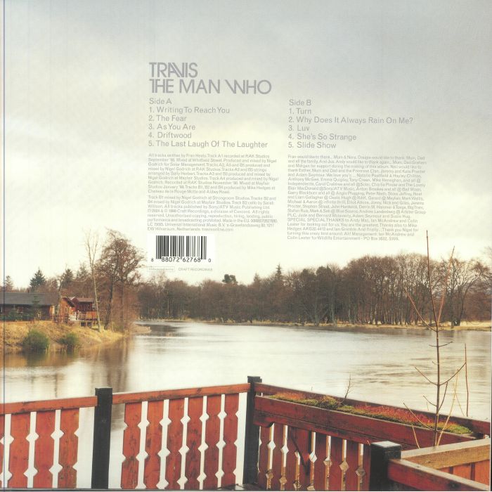 TRAVIS (トラヴィス) - The Man Who (EU 2024 ナショナル・アルバム・デイ 限定復刻再発「ホワイトヴァイナル」LP/NEW)'99年2ndアルバム