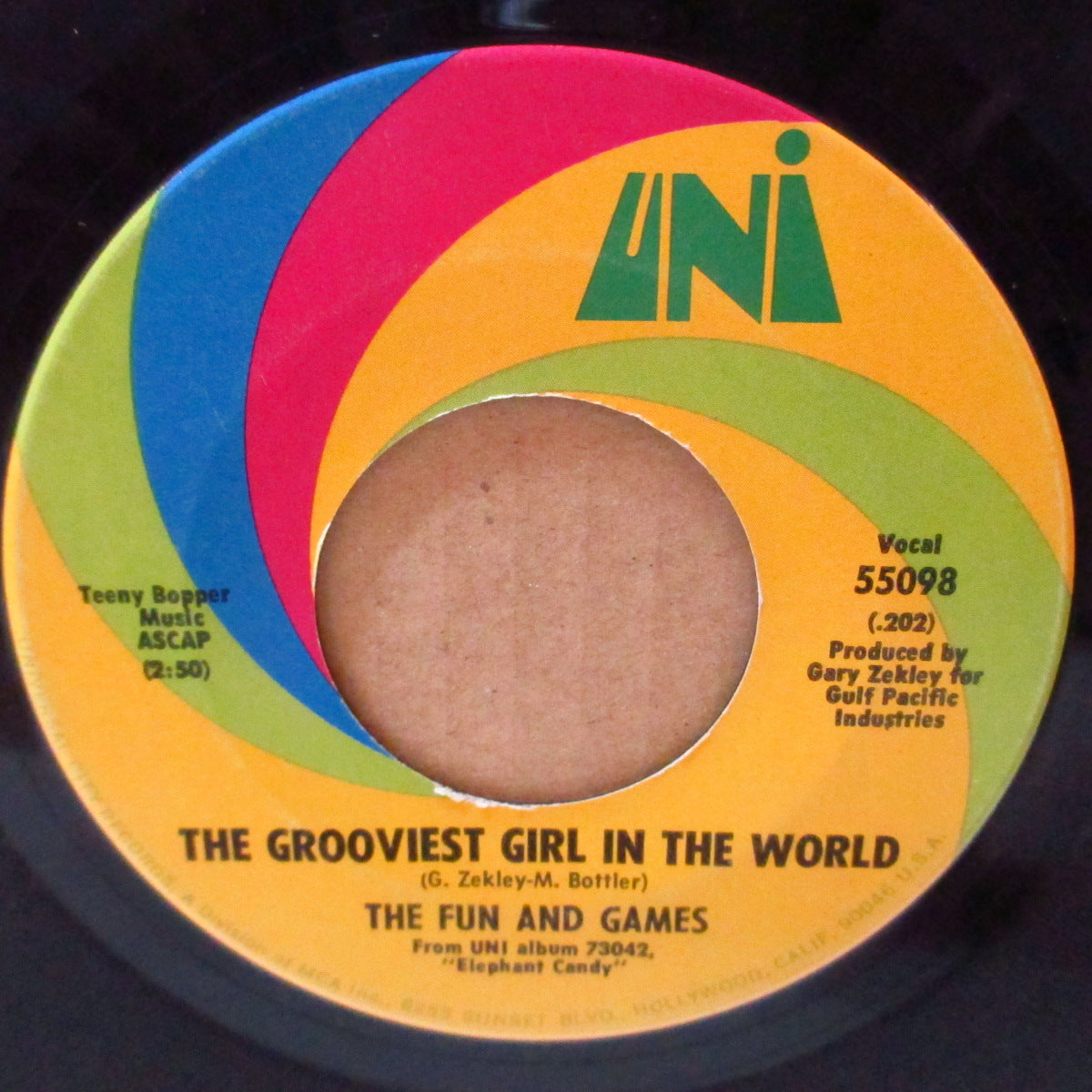 FUN AND GAMES, THE (ザ・ファン・アンド・ゲームス) - The Grooviest Girl In The World (US '68 オリジナル 7インチ)バブルガム・ポップ名曲 & サイケ・ポップ!
