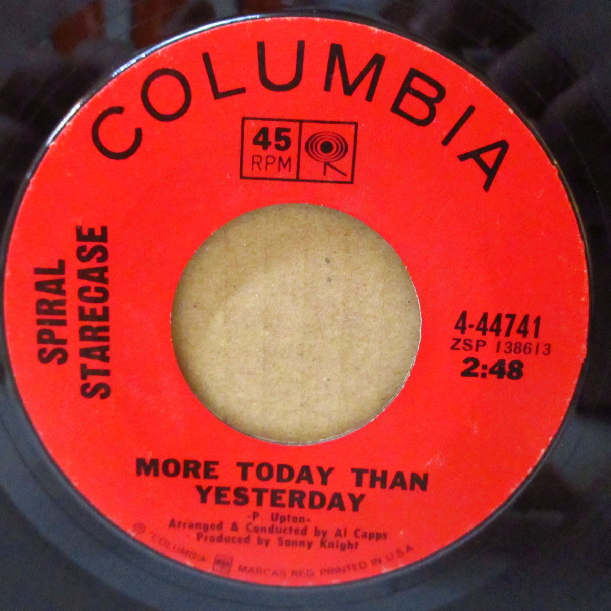 SPIRAL STARECASE (スパイラル・ステアケース) - More Today Than Yesterday (US '69 オリジナル 7インチ)サンシャイン(ノーザン)ポップ名曲!