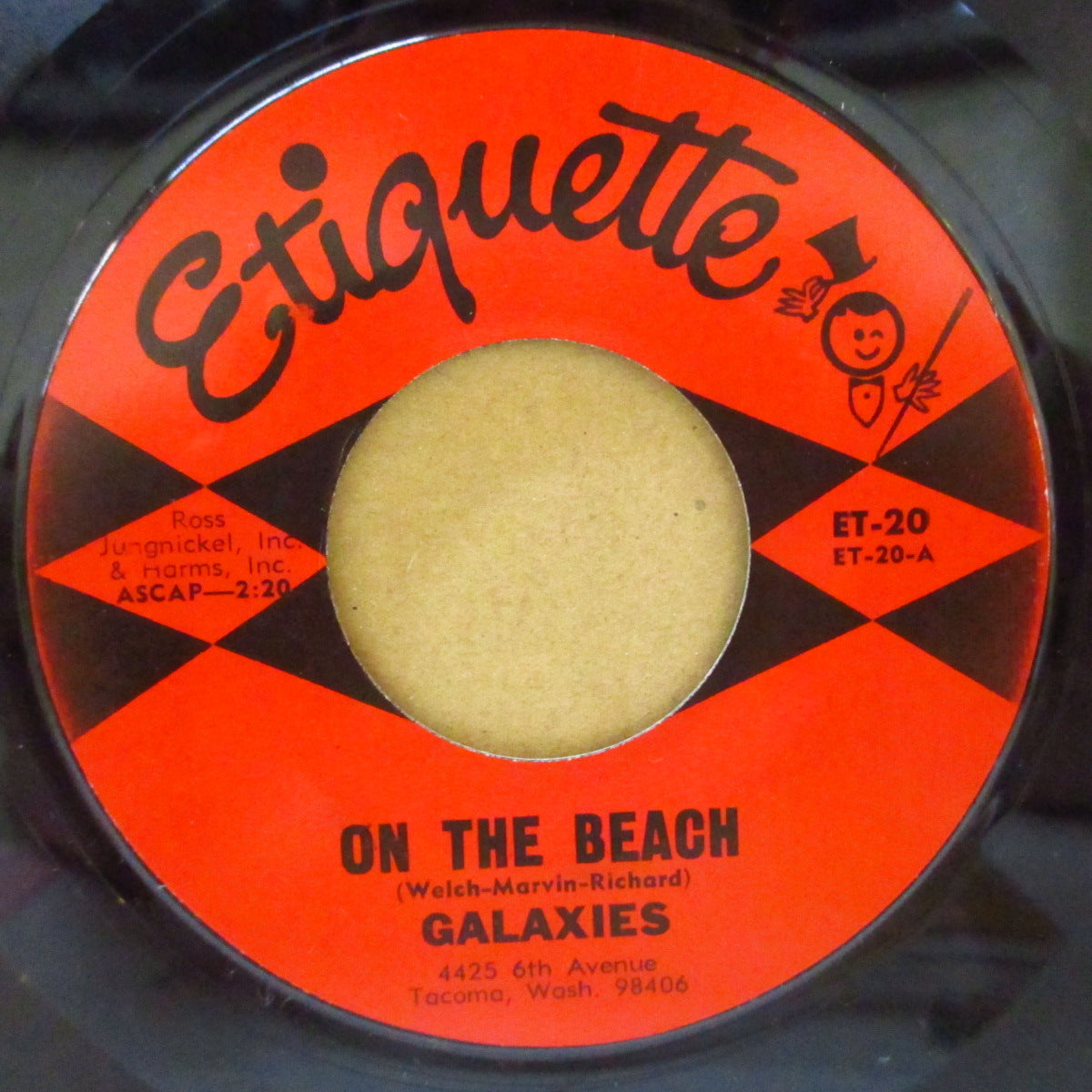 GALAXIES, THE (ザ・ギャラクシーズ) - On The Beach (US '65 オリジナル7インチ)元祖パワーポップなサーフ・ポップ・ガレージ大名曲!