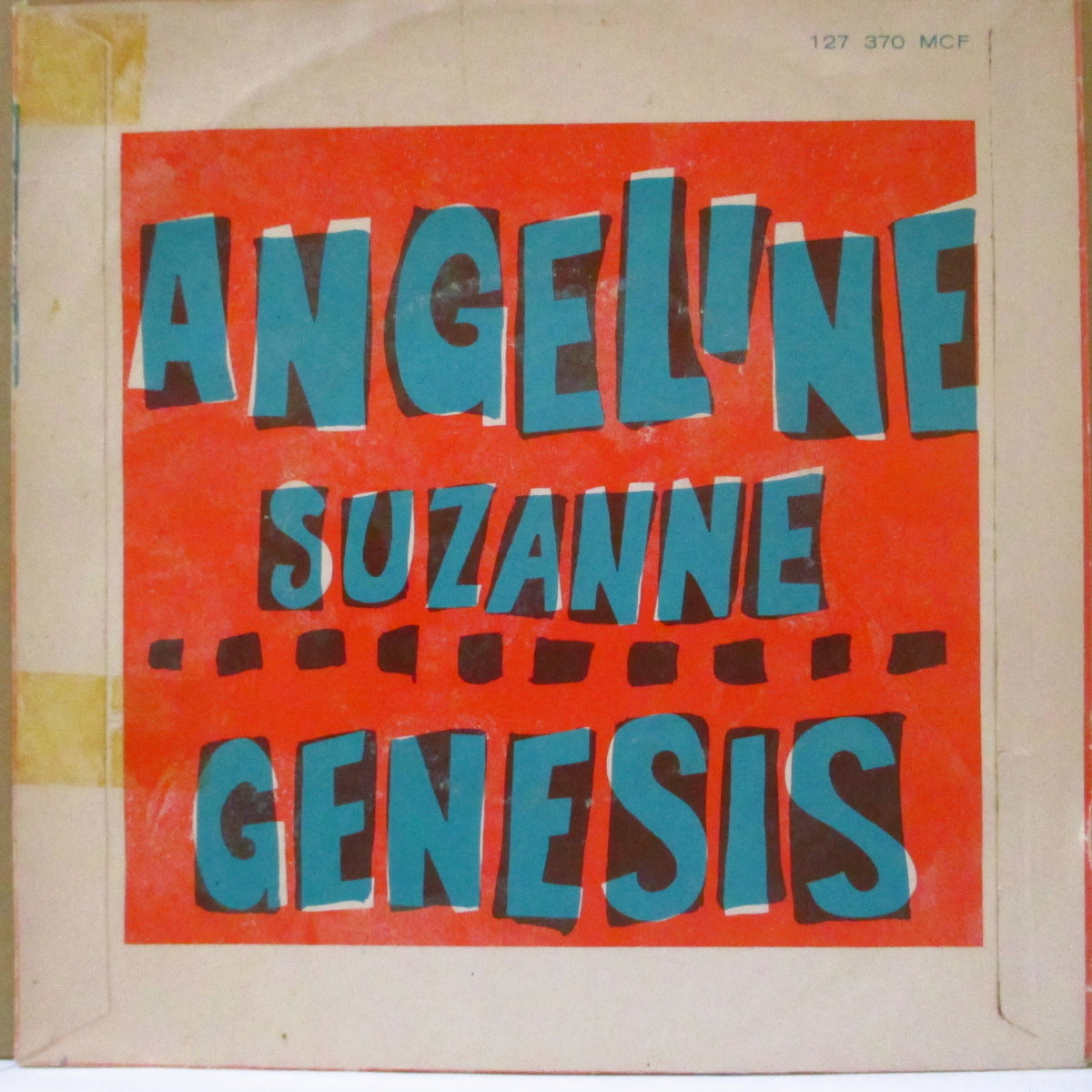 GENESIS (米国バンド) (ジェネシス) - Angeline / Suzanne (オランダ '68 オリジナル・ジャケ付 7インチ)ヘヴィ・サイケ・ブルース・ロック&サイケ・ポップ!