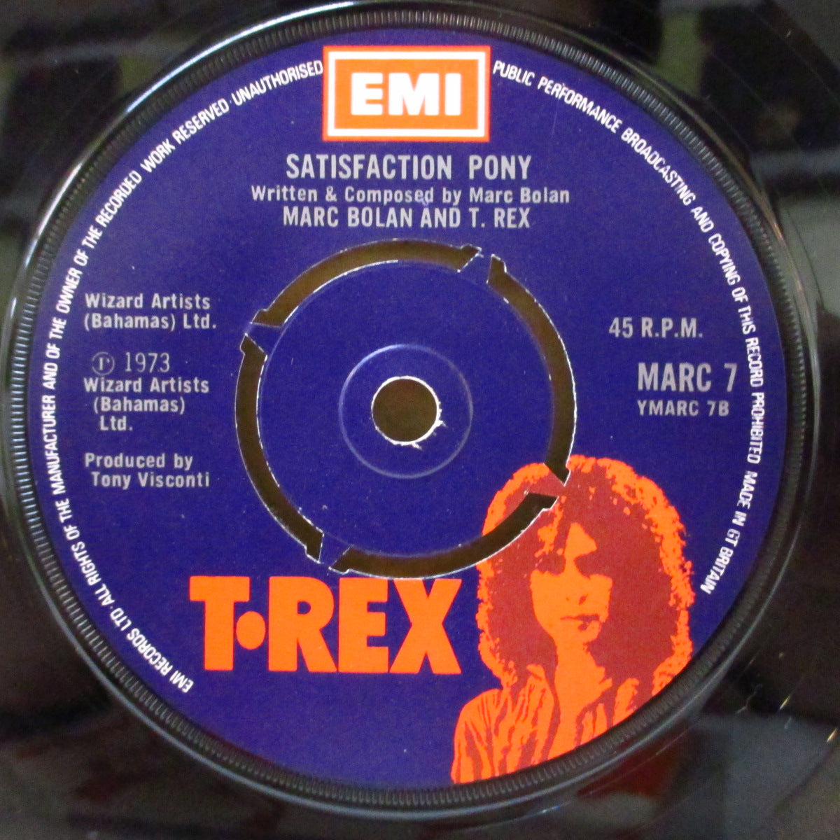 T.REX (T・レックス) - Teenage Dream (UK '74 オリジナル「両面"Marc Bolan and T. Rex"クレジットラベ」 7インチ+T.REXカンパニースリーブ)