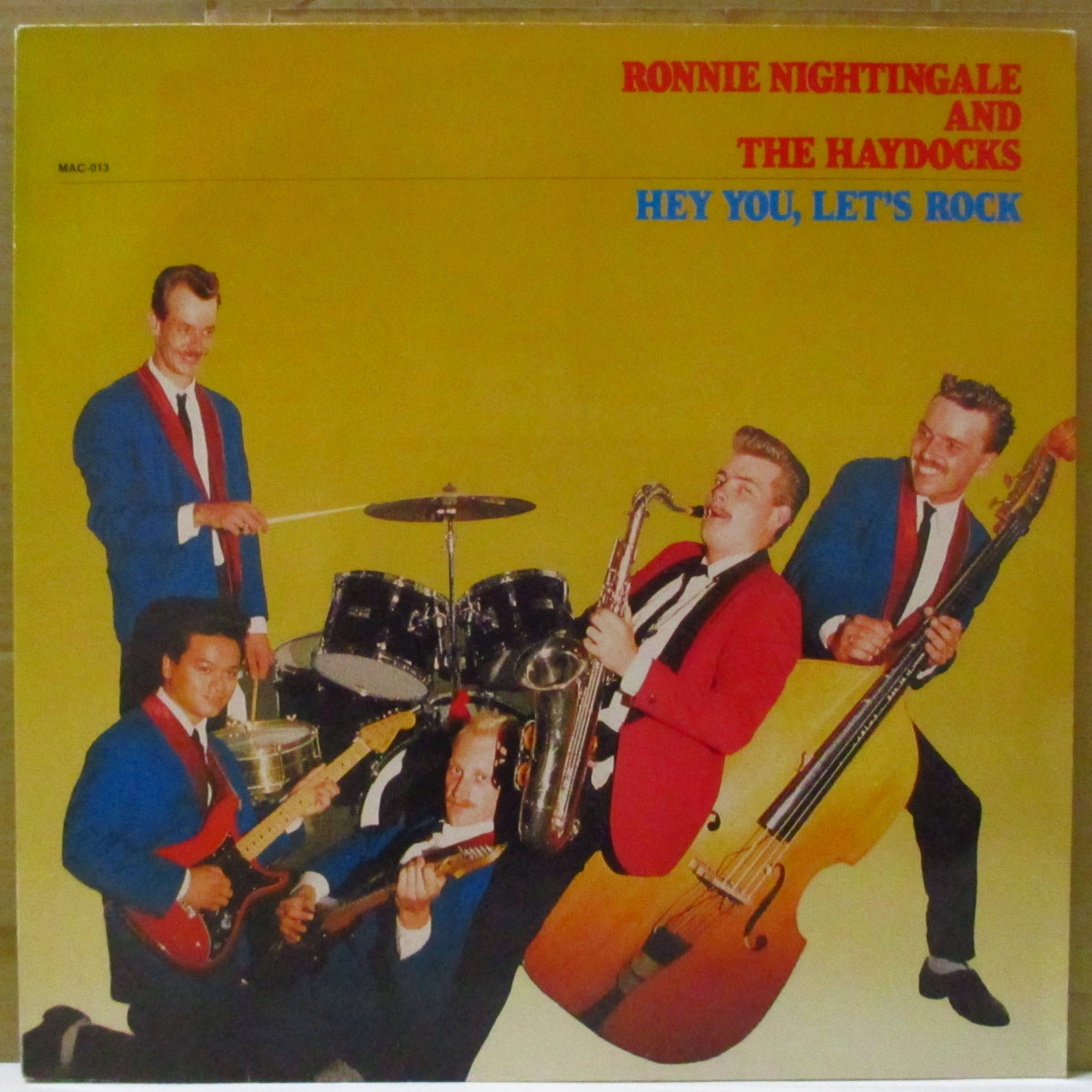 RONNIE NIGHTINGALE & THE HAYDOCKS (ロニー・ナイチンゲイル・アンド・ザ・ヘイドックス) - Hey You Let's Rock (Belgium オリジナル LP) オランダのテディボーイ系ロッキン・コンボ、'86年1stアルバム