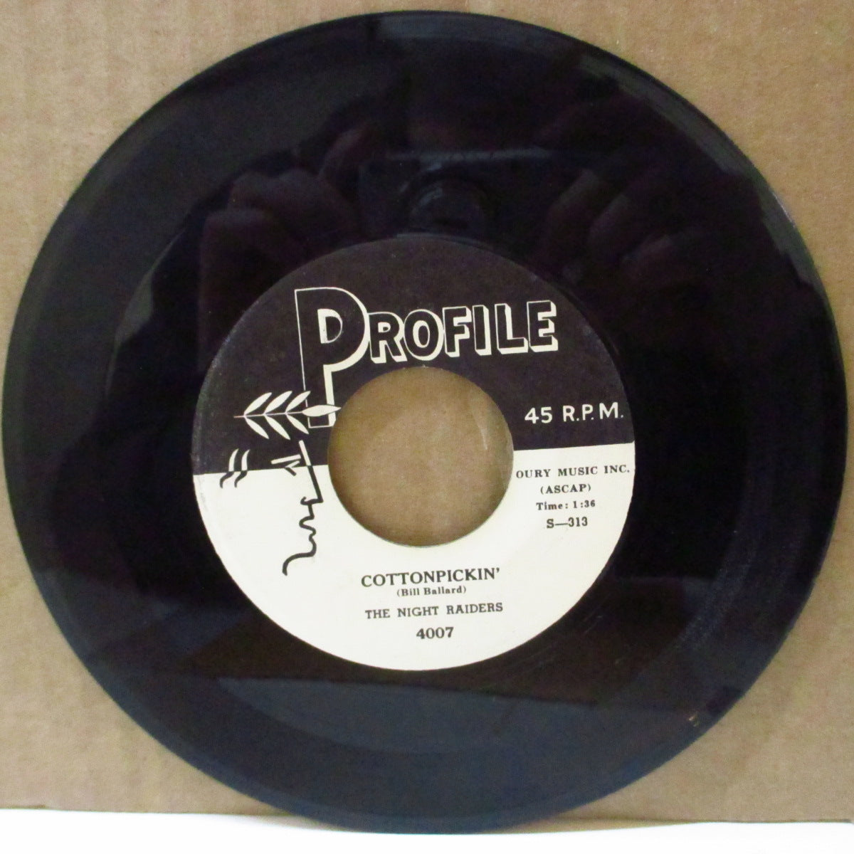 NIGHT RAIDERS Feat. MICKEY HAWKS (ミッキー・ホーキンス & ザ・ナイトレイダーズ) - Cottonpickin' ( US '74 限定リプロ7インチ) 鉄板ロカビリー・ジャイバー!