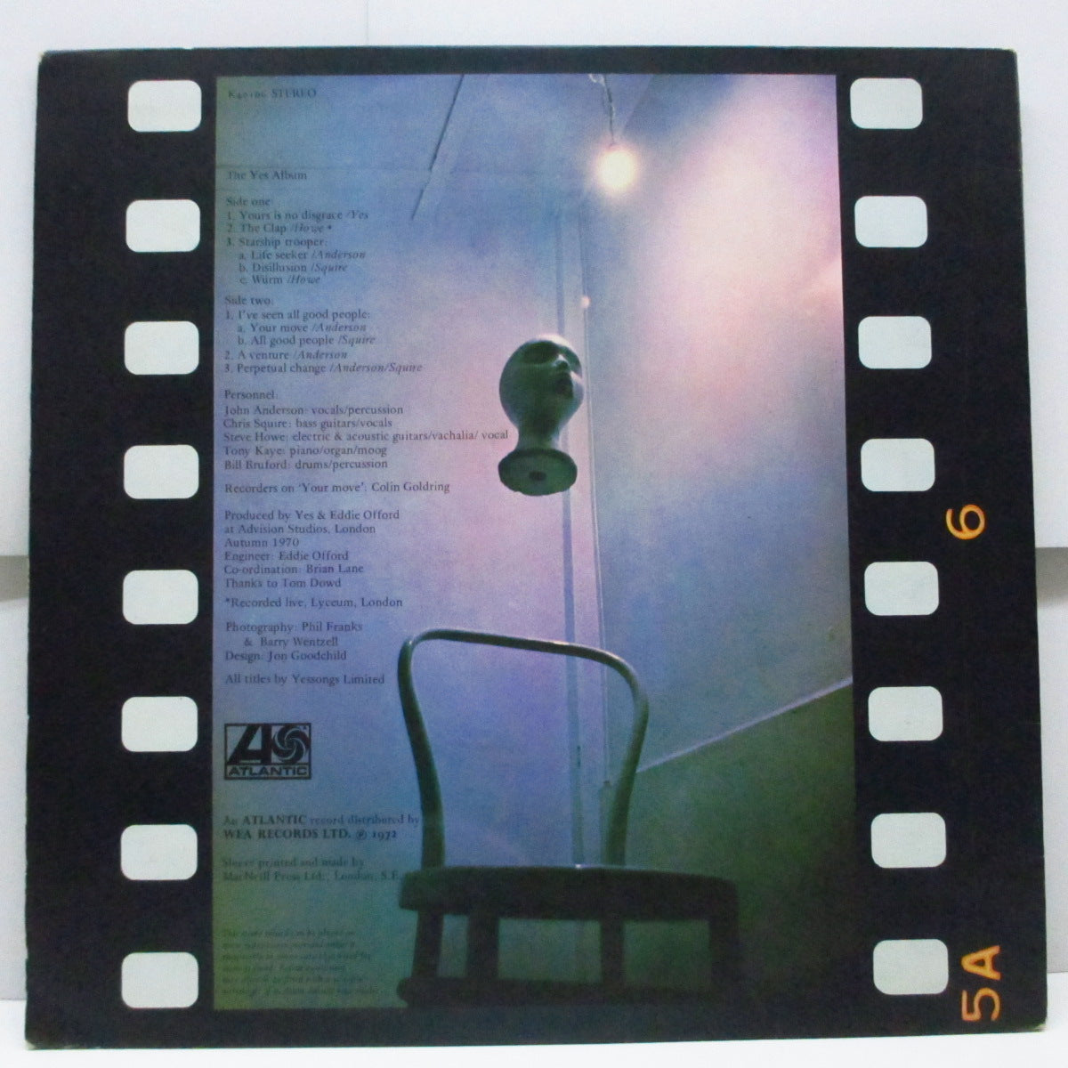 YES (イエス) - The Yes Album (UK '72年「ポリドール・プレス」再発 LP/「MacNeill Press」社マット見開ジャケ)