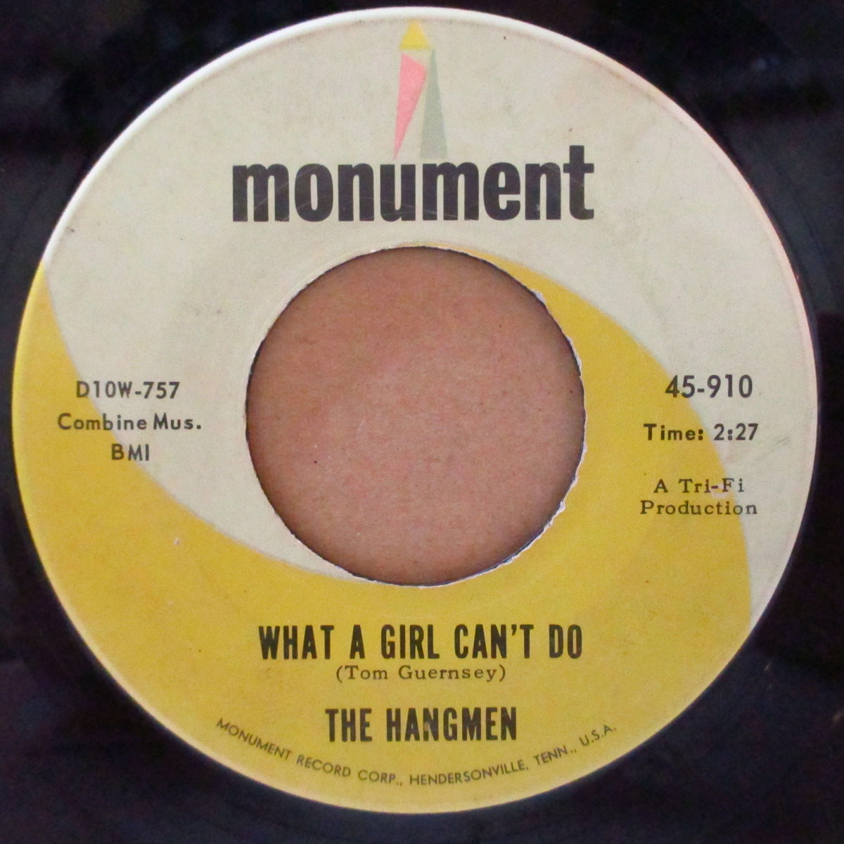 HANGMEN, THE (ザ・ハングメン) - What A Girl Can't Do (US '65 オリジナル7インチ) MOD-R&Bガレージ名曲!
