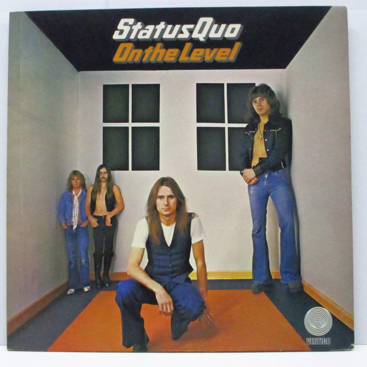 STATUS QUO (ステイタス・クオー) - On The Level (UK オリジナル LP#1/ざら紙見開ジャケ)