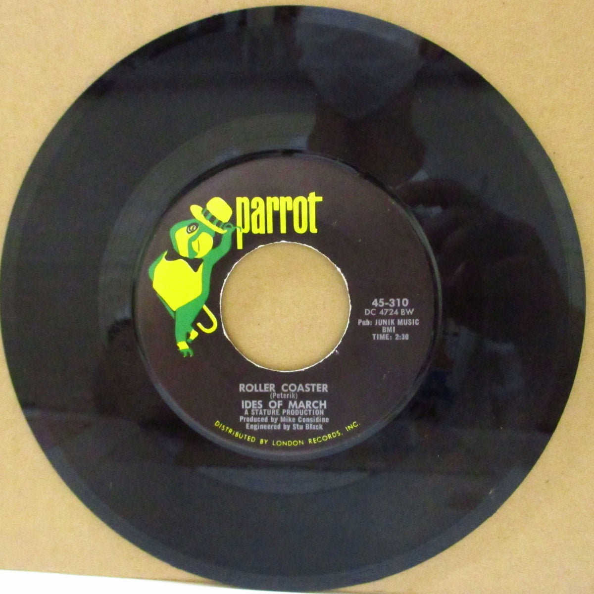 IDES OF MARCH, THE (ジ・アイズ・オブ・マーチ) - Roller Coaster (US '66 オリジナル7インチ)「ペブルス Vol.10」収録ポップ・ガレージ名曲!