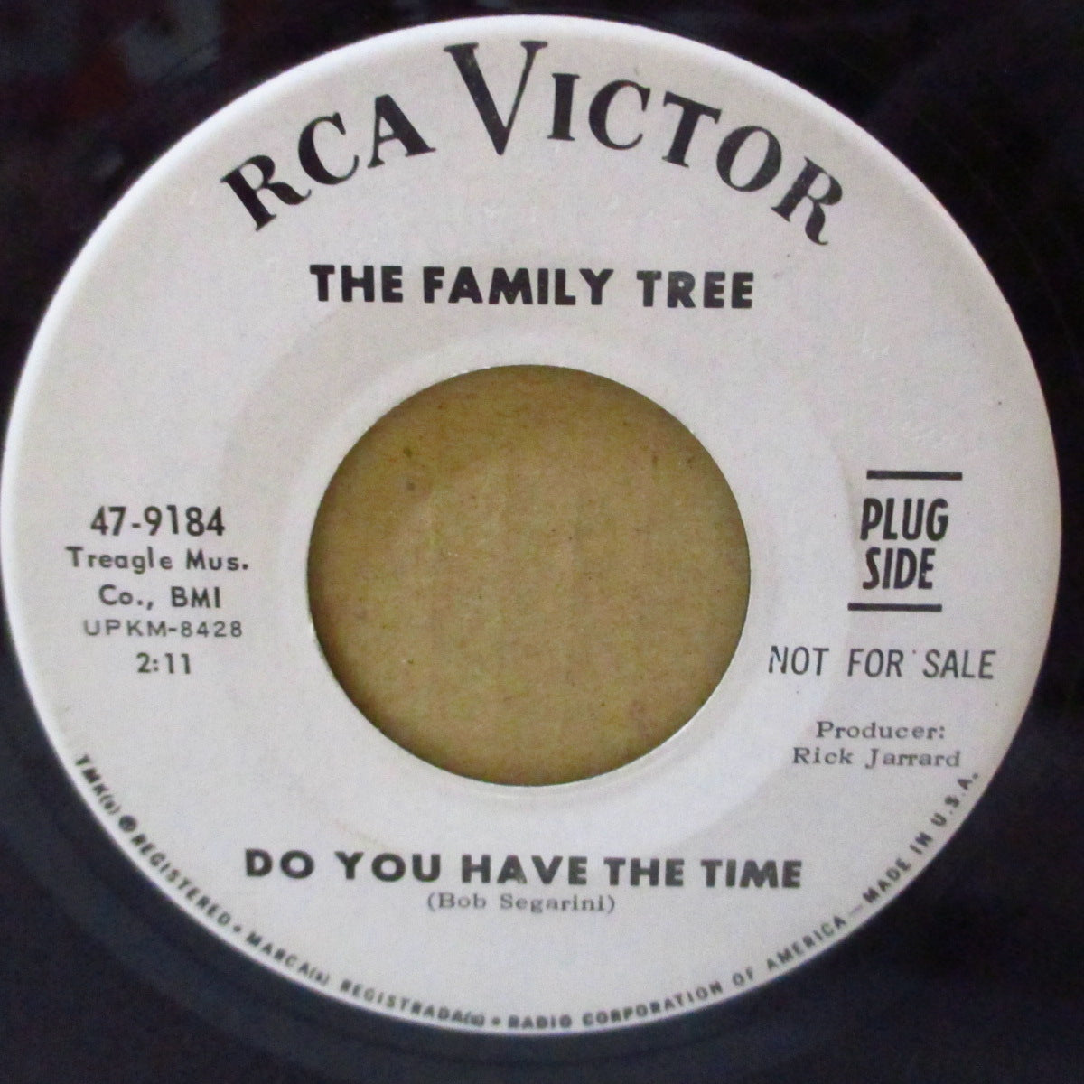FAMILY TREE, THE (ザ・ファミリー・トゥリー) - Do You Have The Time (US '67 プロモ・白ラベ 7インチ)ビートルズ調フォーキーソフトポップ!