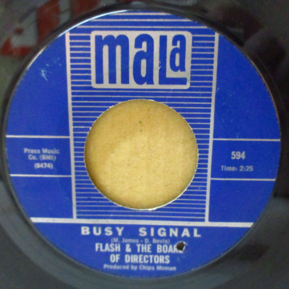 FLASH & THE BOARD OF DIRECTORS (フラッシュ&ザ・ボード・オブ・ダイレクションズ) - Busy Signal / Love Ain't Easy (US '67 オリジナル「銀ライン入り青紙ラベ」7インチ)ビートルズ調哀愁美メロ・ポップス!