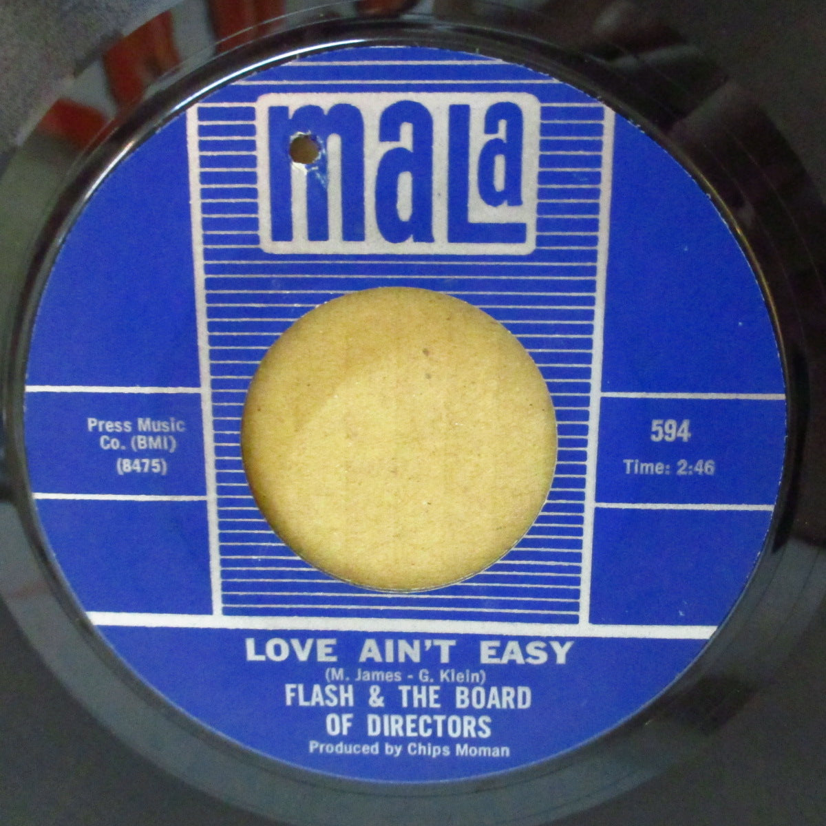 FLASH & THE BOARD OF DIRECTORS (フラッシュ&ザ・ボード・オブ・ダイレクションズ) - Busy Signal / Love Ain't Easy (US '67 オリジナル「銀ライン入り青紙ラベ」7インチ)ビートルズ調哀愁美メロ・ポップス!