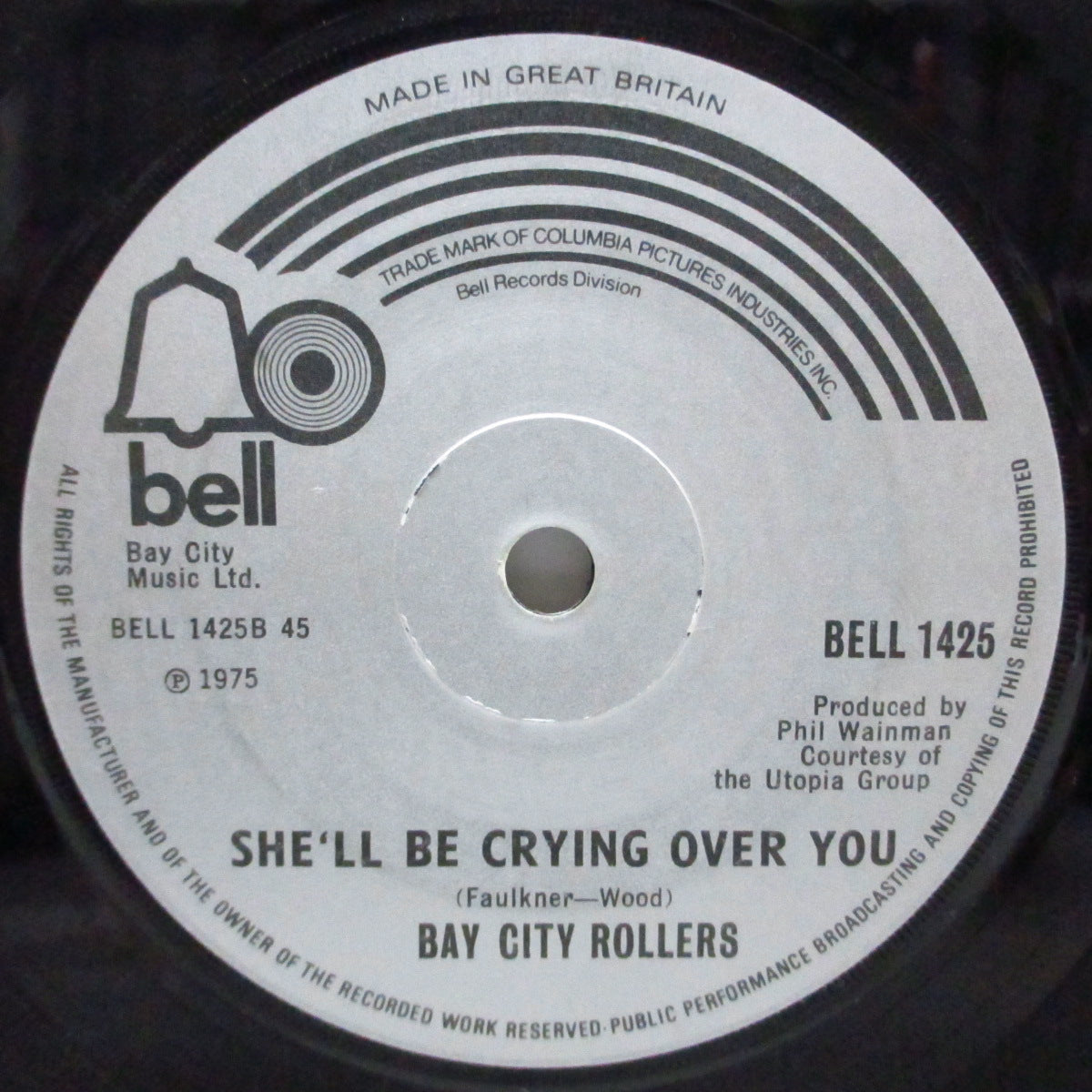 BAY CITY ROLLERS (ベイ・シティ・ローラーズ) - Give A Little Love (UK オリジナル「銀紙ラベ」フラットセンター 7")