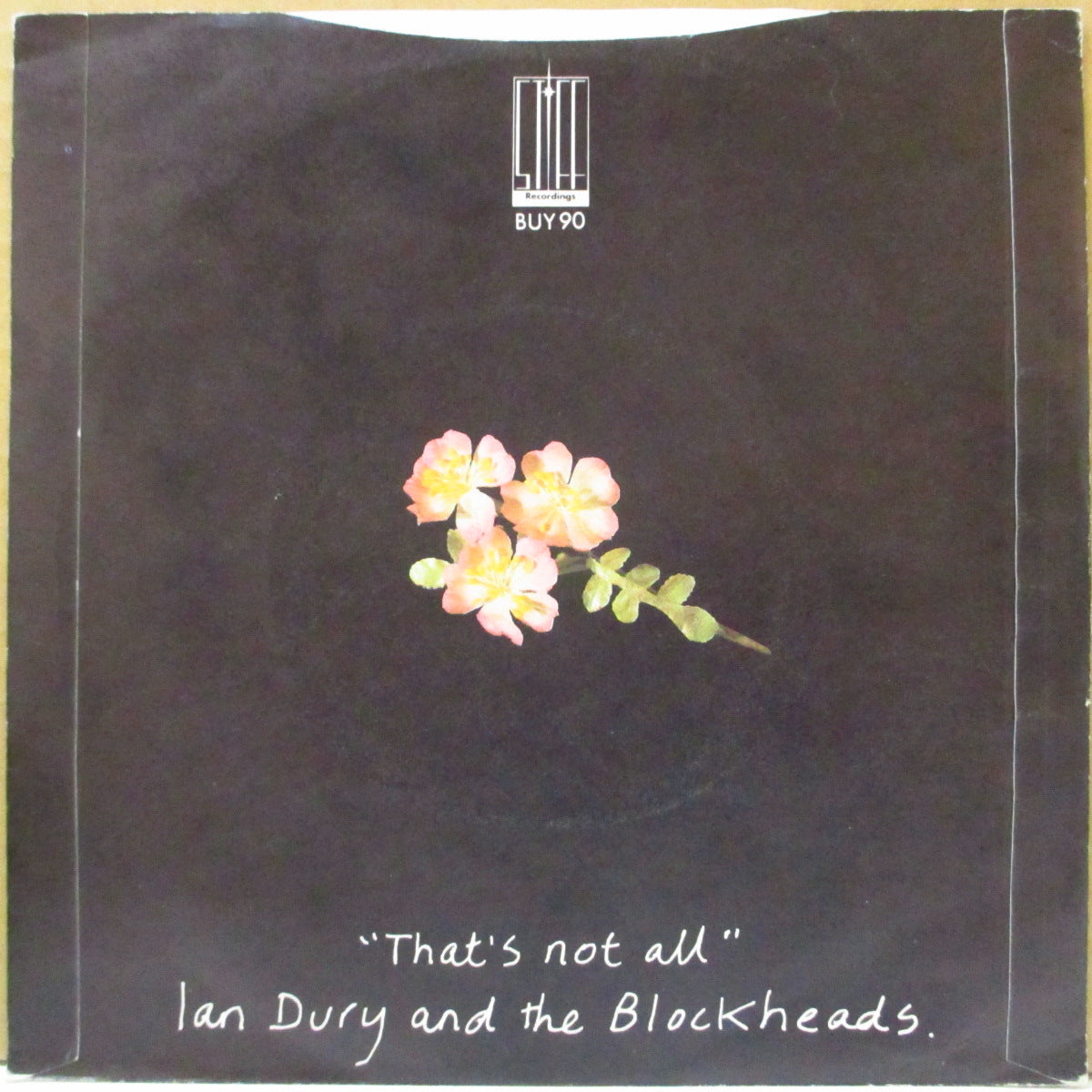 IAN DURY & THE BLOCKHEADS (イアン・デューリー&ザ・ブロックヘッズ) - I Want To Be Straight (UK オリジナル 「両面小表記ラベ"」7インチ+「バンド写真」ジャケ)