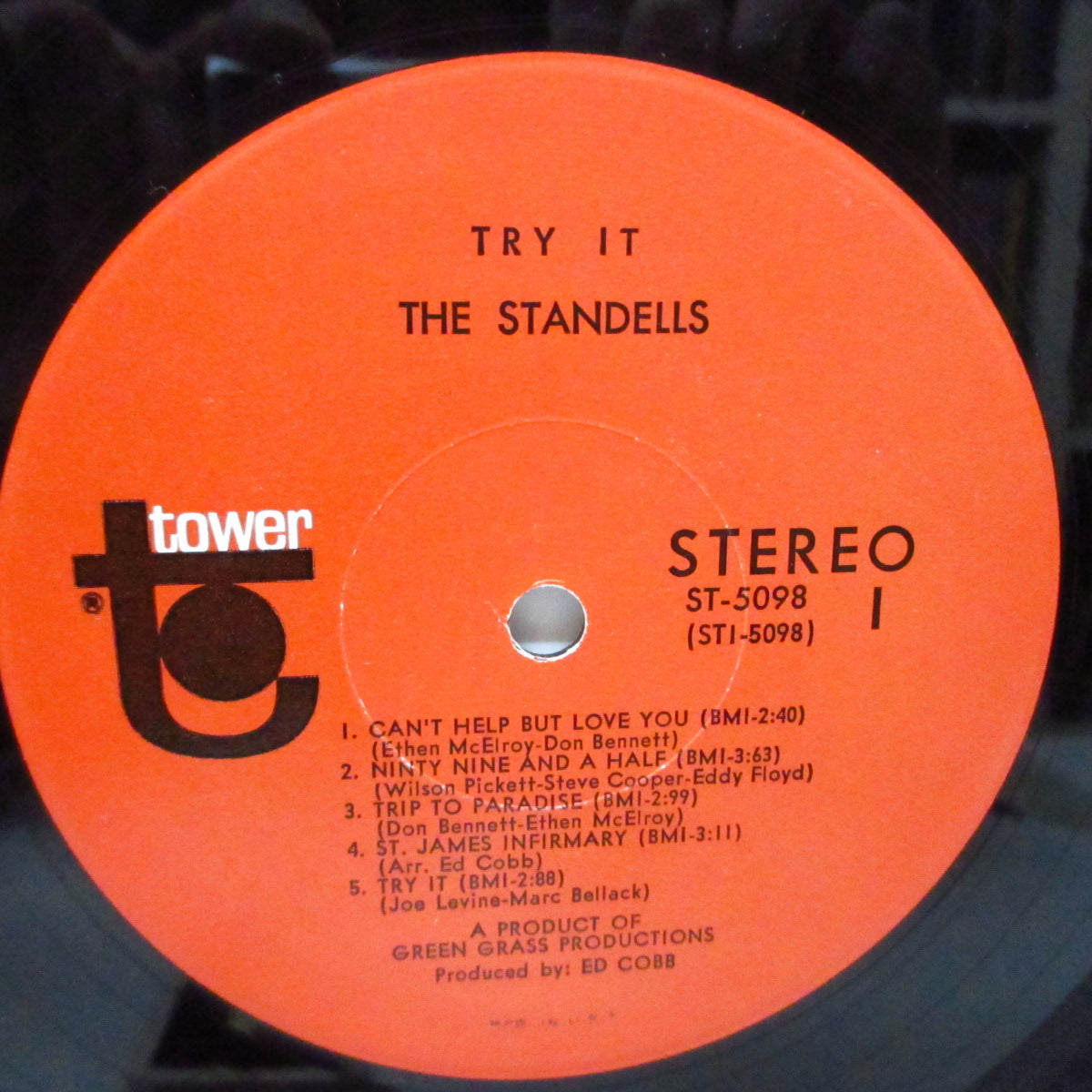 STANDELLS (スタンデルス) - Try It (US オリジナル「ステレオ」LP/ステッカー付きジャケ)