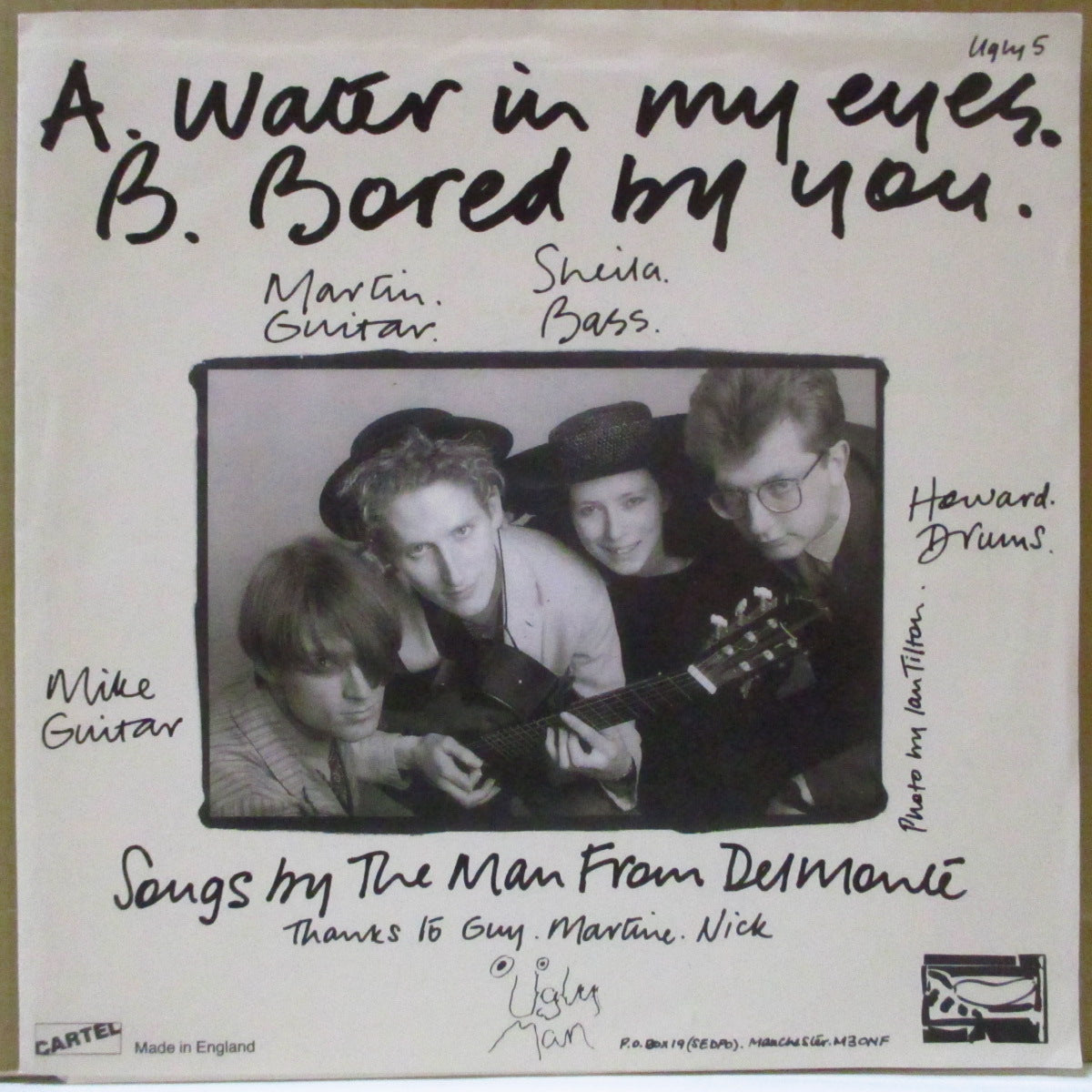 MAN FROM DELMONTE, THE (ザ・マン・フロム・デルモンテ) - Water In My Eyes (UK オリジナル・ホワイトラベ 7インチ+光沢ソフト紙ジャケ)