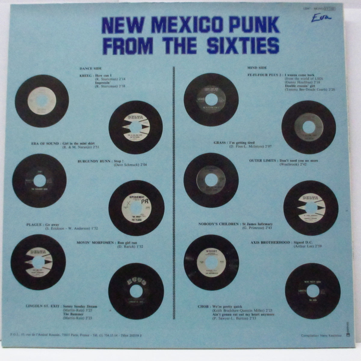V.A. (米ニューメキシコ州60'sマイナー・ガレージロック・コンピ!) - New Mexico Punk From The Sixties (France オリジナル「モノラル」LP)