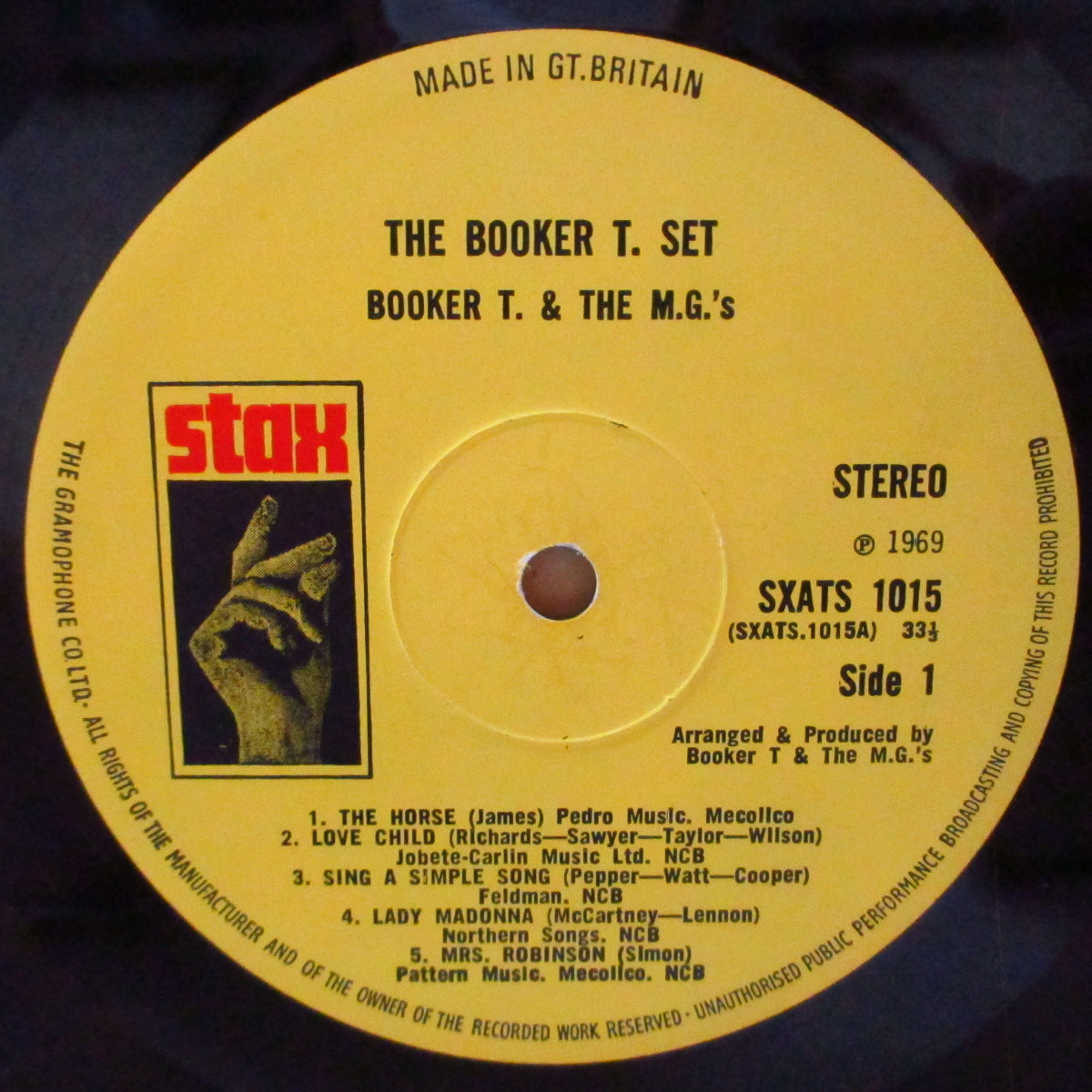 BOOKER T. & THE MG’S (ブッカーT & ザ・MG'S) - The Booker T. Set (UK '69 初回オリジナル・ステレオLP/表面コーティング3面折返しジャケ) 名作9thアルバム