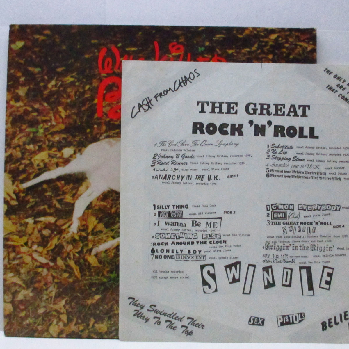 SEX PISTOLS (セックス・ピストルズ) - The Great Rock'n'Roll Swindle (UK '79 「4thプレス」2xLP+インサート/見開ジャケ)