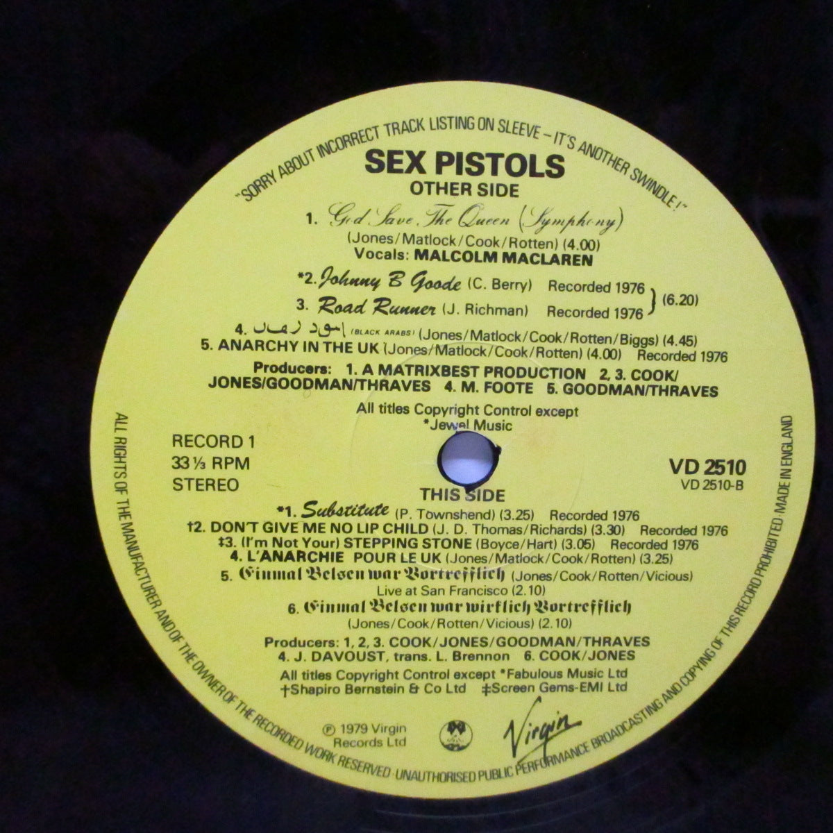 SEX PISTOLS (セックス・ピストルズ) - The Great Rock'n'Roll Swindle (UK '79 「4thプレス」2xLP+インサート/見開ジャケ)