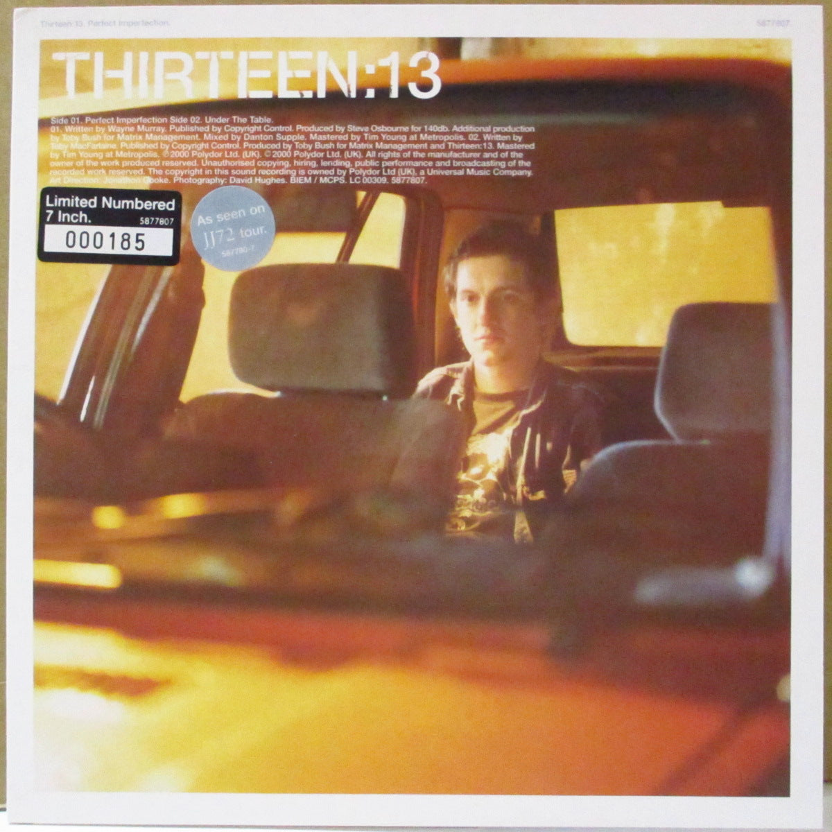 THIRTEEN:13 (サーティーン) - Perfect Imperfection (UK 限定 7インチ+ナンバリング入りステッカー付き光沢固紙ジャケ)