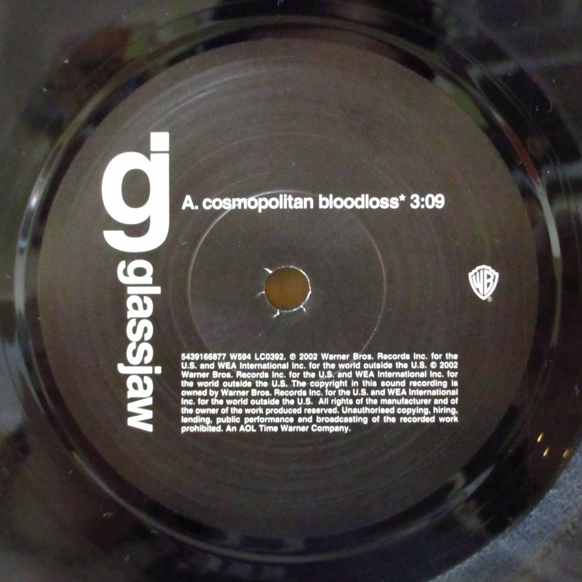 GLASSJAW (グラスジョー) - Cosmopolitan Bloodloss (UK '02 オリジナル 7インチ+光沢固紙ジャケ)