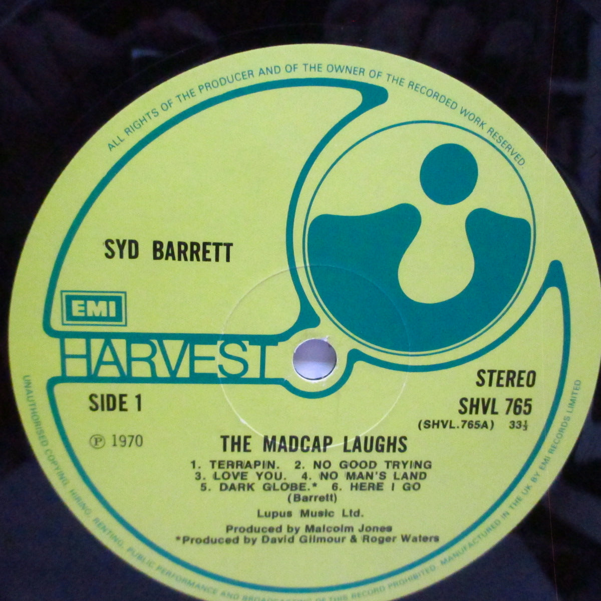 SYD BARRETT (シド・バレット) - The Madcap Laughs (UK 80's 再発「EMIロゴ有 / All Rights リム」 LP/表面コーティング見開ジャケ)