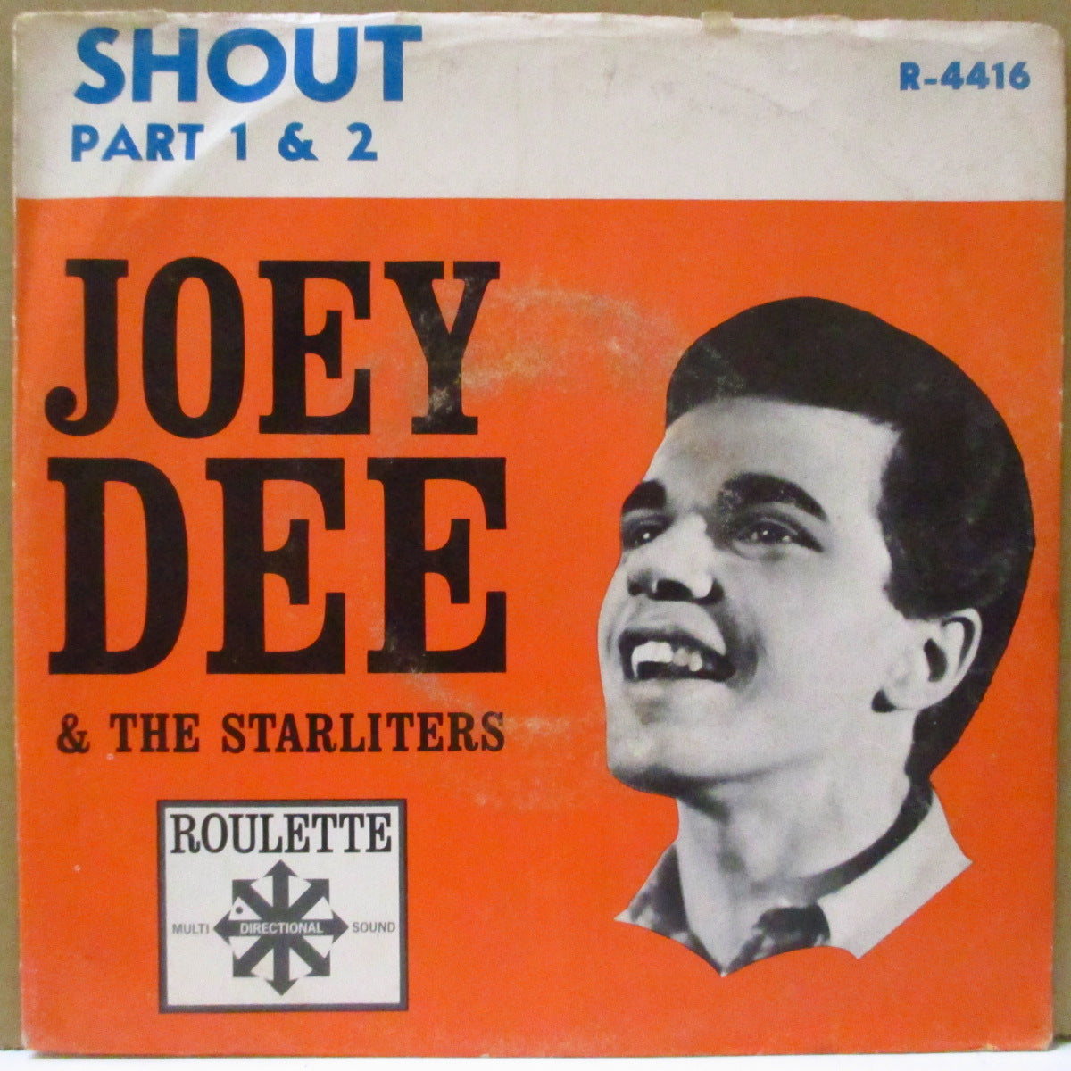 JOEY DEE & THE STARLITERS (ジョーイ・ディー & ザ・スターライターズ) - Shout (Part.1&2) (US オリジナル・ジャケ付き7インチ)