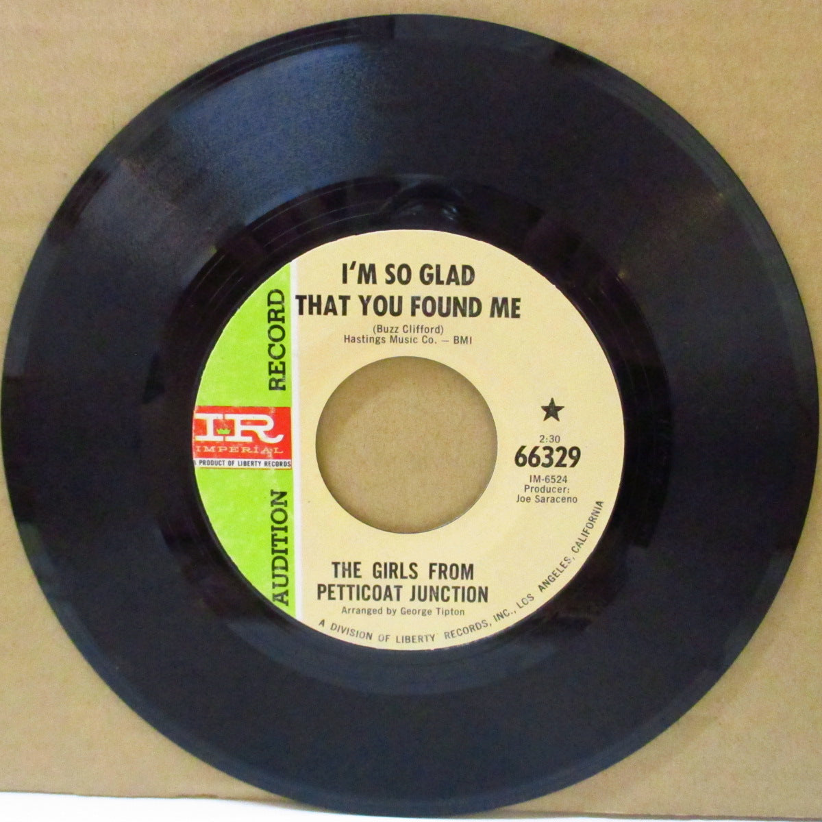 GIRLS FROM PETTICOAT JUNCTION, THE (ザ・ガールズ・フロム・ペチコート・ジャンクション) - I'm So Glad That You Found Me (US '68 プロモ 7インチ)極上美メロ脱力キュート・サンシャインポップ!