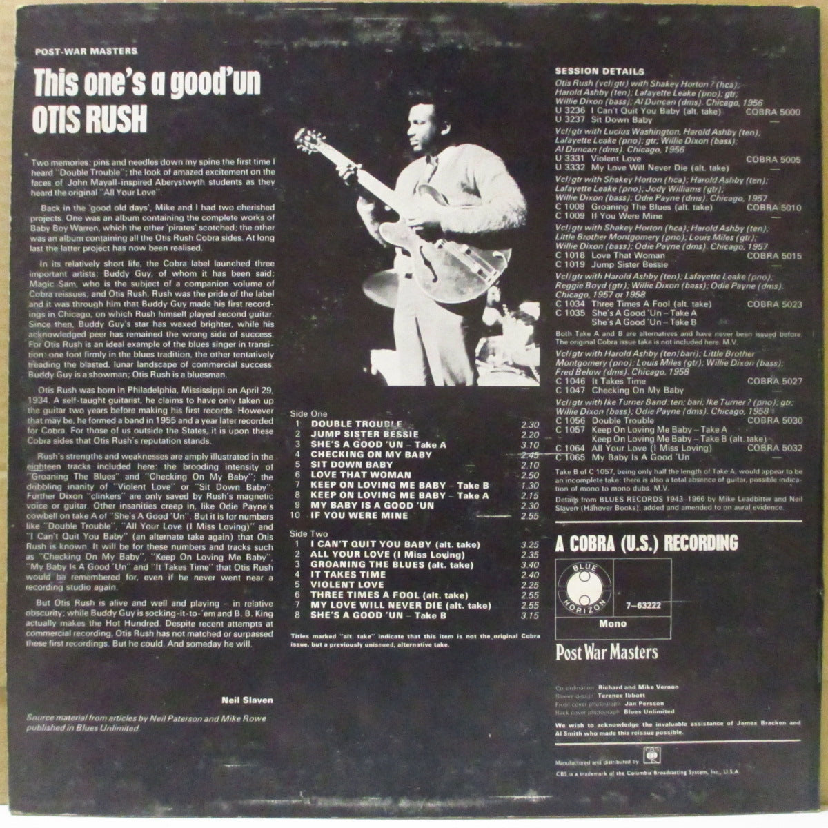 OTIS RUSH (オーティス・ラッシュ) - This One's A Good 'Un (UK '69 オリジナル・モノラル LP/表面コーティング・ジャケ)英国のみのコブラ社音源コンピ