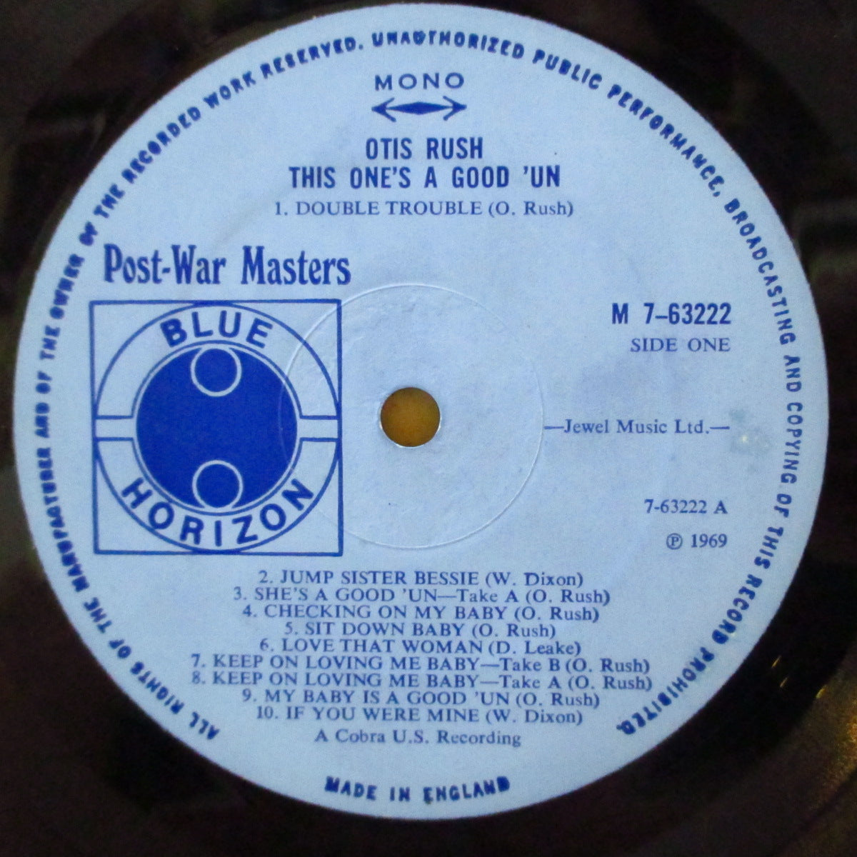 OTIS RUSH (オーティス・ラッシュ) - This One's A Good 'Un (UK '69 オリジナル・モノラル LP/表面コーティング・ジャケ)英国のみのコブラ社音源コンピ