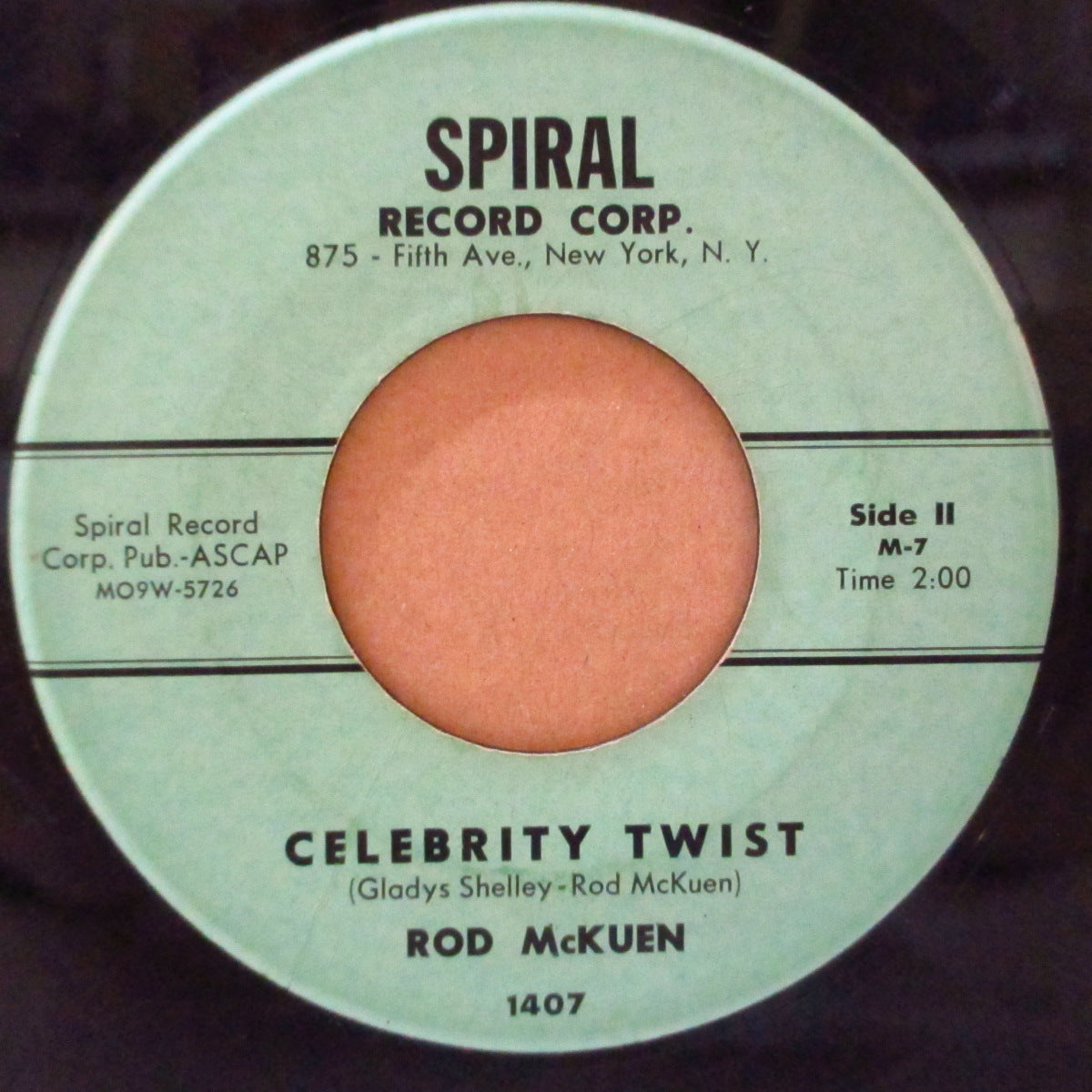 ROD McKUEN (ロッド・マッケン) - Celebrity Twist / Oliver Twist (US オリジナル 7インチ)アップテンポ・爆ツイスト!