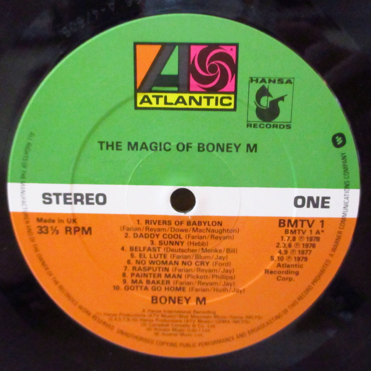 BONEY M. (ボニー・エム) - 20 Golden HIts/The Magic Of Boney M (UK '80 オリジナル・ステレオ LP/くり抜き有りゴールド・エンボス・ジャケ)ベスト20曲!