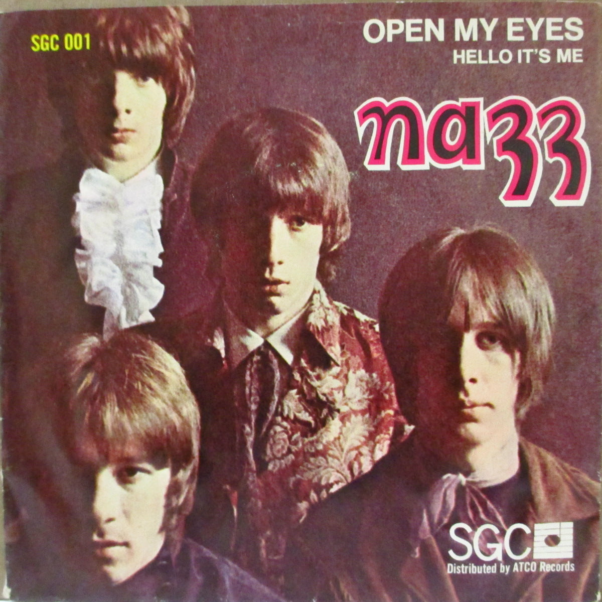 NAZZ (ナッズ) - Open My Eyes / Hello It's Me (US '68 オリジナル「ライン無しクリーム・ラべ ver」 ジャケ付き 7インチ ) トッド・ラングレン両面大名曲!