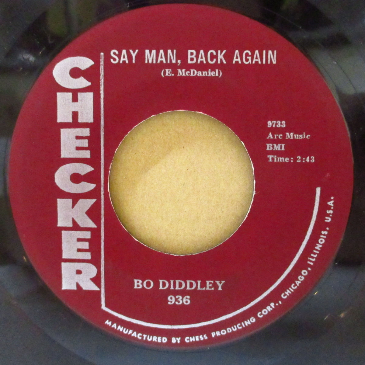 BO DIDDLEY (ボ・ディドリー) - Say Man, Back Again (US '59 オリジナル 7インチ)両面BO-BEAT炸裂凶暴R&B!