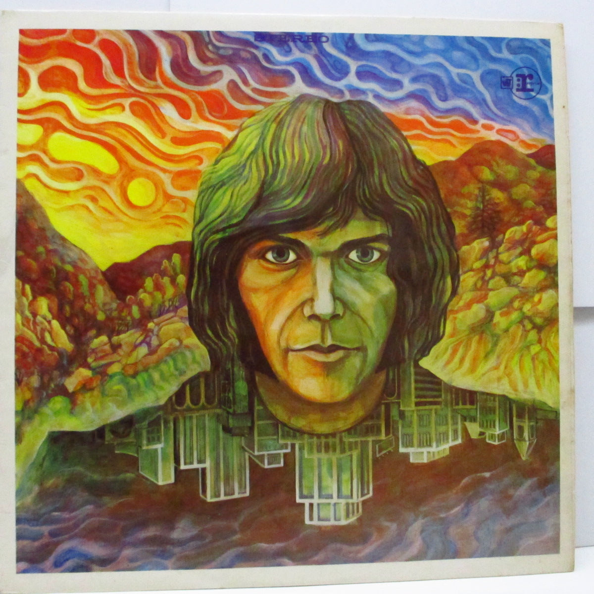 NEIL YOUNG (ニール・ヤング) - Neil Young (1st) (UK '70 再発「Wロゴ無 / 茶色ラベ」LP #2/「ニールヤング表記無」両面コーティングジャケ)