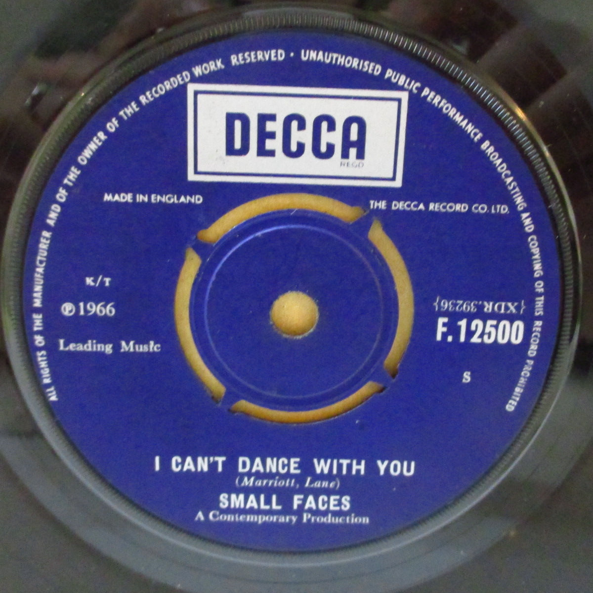 SMALL FACES (スモール・フェイセス) - My Mind's Eye (UK '66 オリジナル「マトT2-1C」 7インチ+カンパニースリーブ)