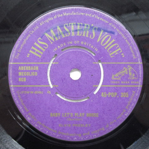 ELVIS PRESLEY (エルヴィス・プレスリー) - Baby Let's Play House (UK HMV Orig.7"+CS)