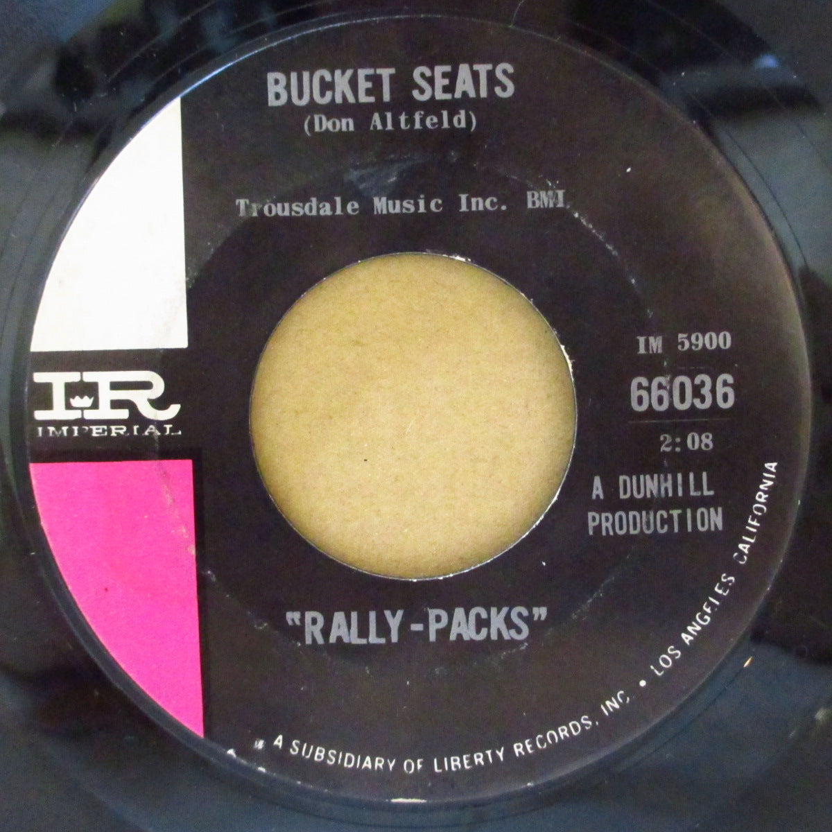 RALLY-PACKS (ラリー・パックス = P. F.スローン&スティーヴ・バリ) - Move Out, Little Mustang (US '64 オリジナル 7インチ)ブライアン・ウィルソン作スローン&バリの覆面グループ唯一作
