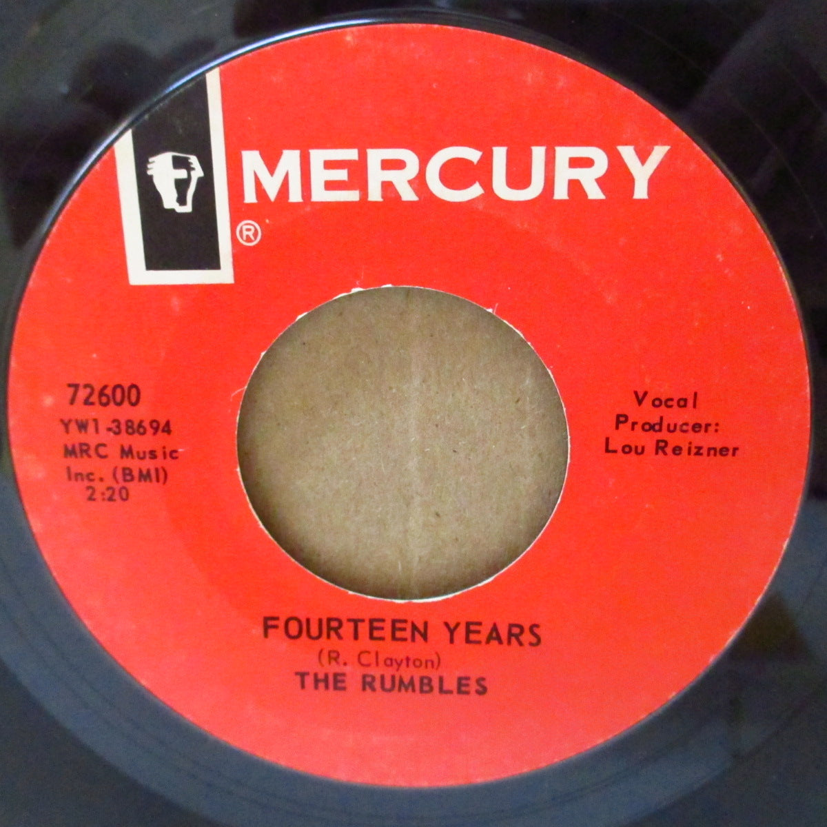 RUMBLES, THE (ザ・ランブルズ) - Fourteen Years (US '66 オリジナル7インチ) 哀愁アシッド怪メロにも痺れるサイケ・ガレージ!