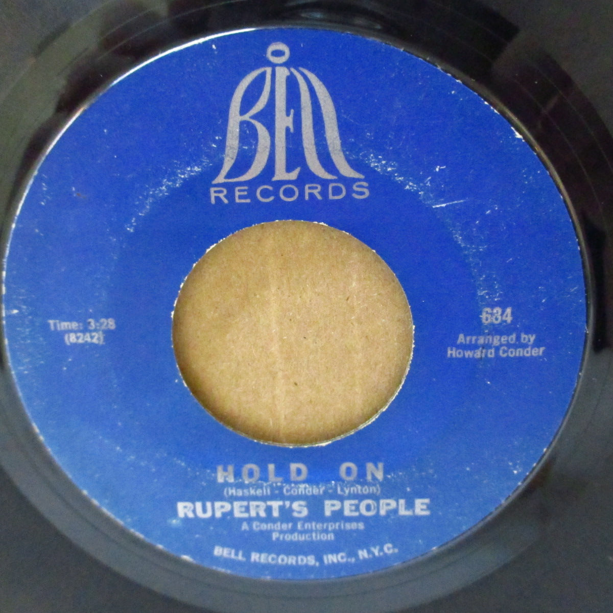 RUPERT'S PEOPLE (ルパーツ・ピープル) - Hold On (US '67 オリジナル 7インチ) 英国フリークビート名曲!
