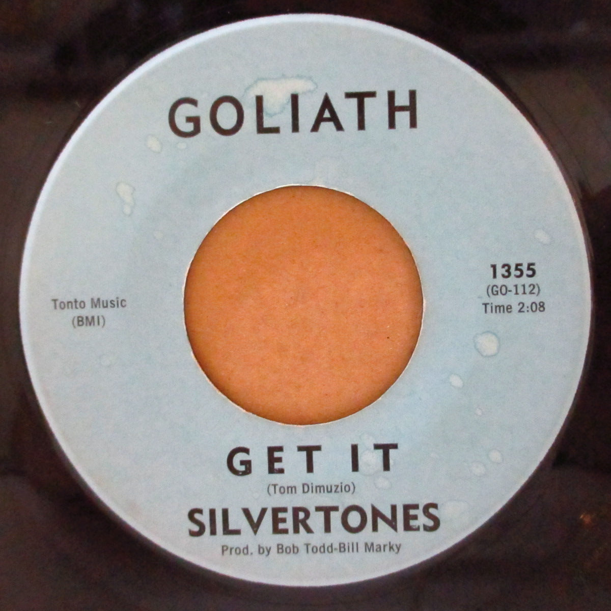 SILVERTONES, THE (ザ・シルヴァートーンズ) - Get It / Bathsheba (US '64 オリジナル「水色ラベ ver」7インチ)マッドマイクコンピ収録怪メロインスト!