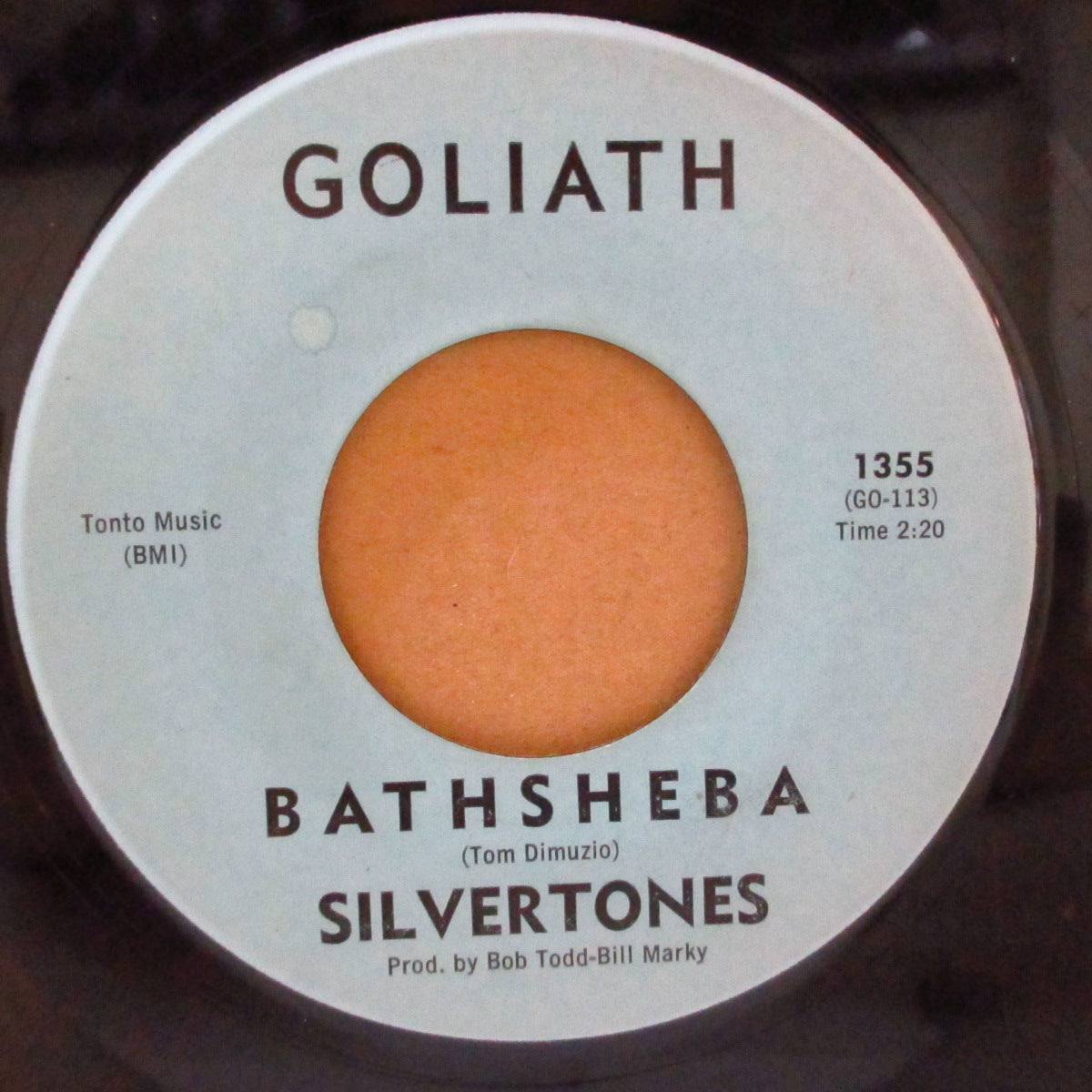 SILVERTONES, THE (ザ・シルヴァートーンズ) - Get It / Bathsheba (US '64 オリジナル「水色ラベ ver」7インチ)マッドマイクコンピ収録怪メロインスト!