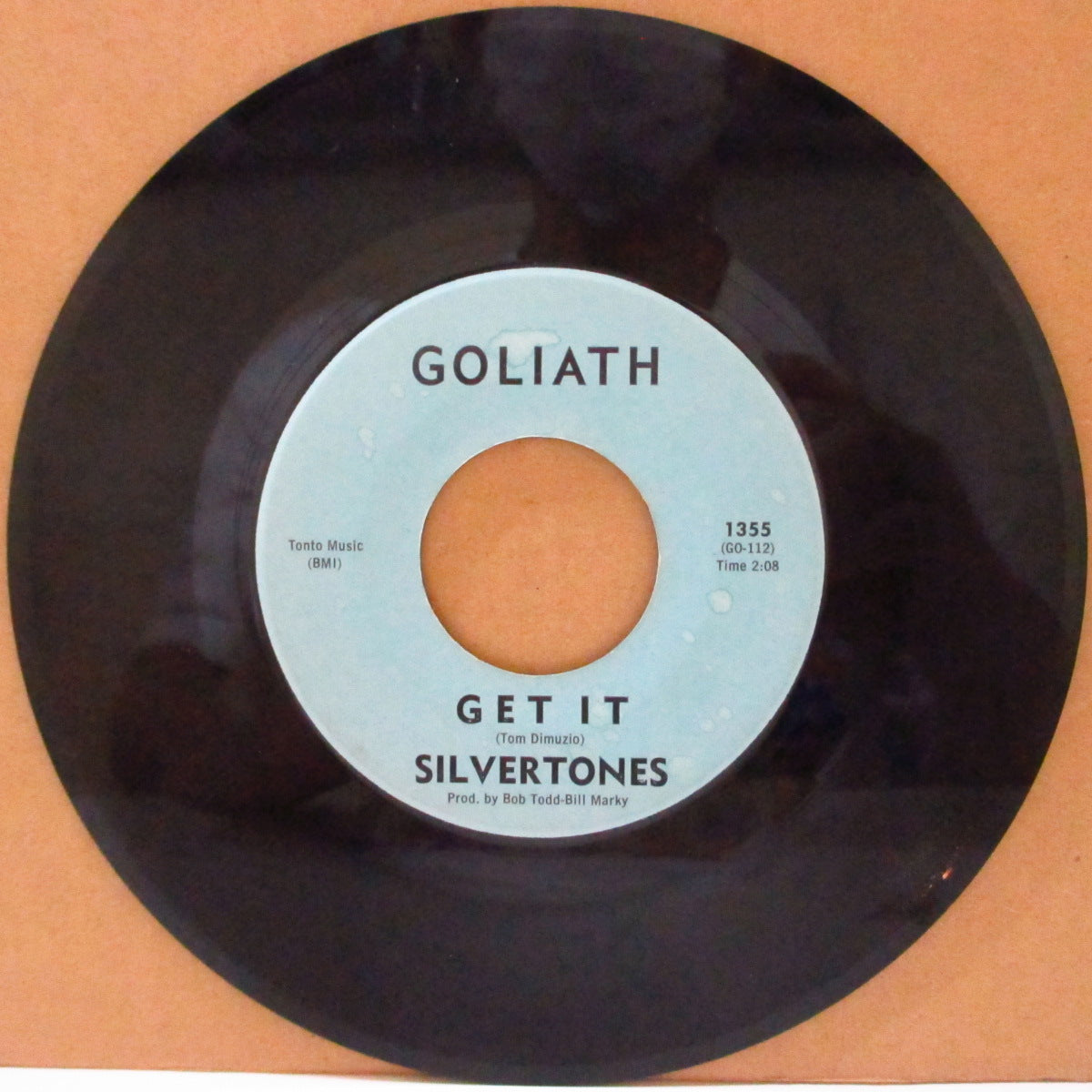 SILVERTONES, THE (ザ・シルヴァートーンズ) - Get It / Bathsheba (US '64 オリジナル「水色ラベ ver」7インチ)マッドマイクコンピ収録怪メロインスト!