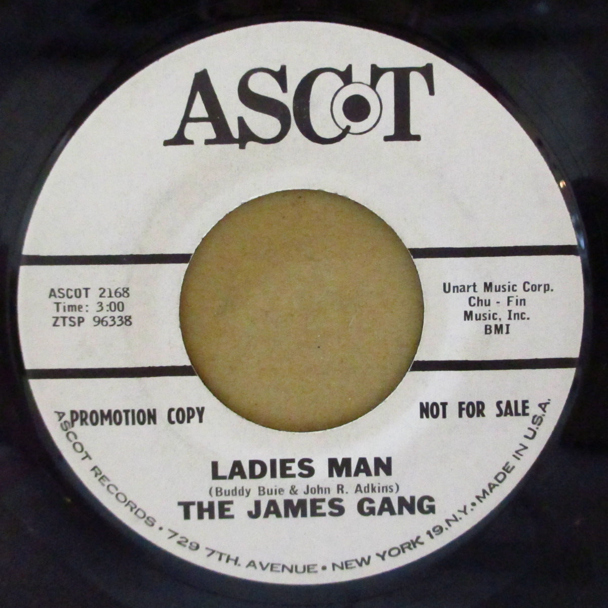 JAMES GANG, THE (ザ・ジェイムス・ギャング) - Everybody Knows (But Her) (US '65 プロモ・白ラベ 7インチ)フラットMOD-R&Bガレージ!