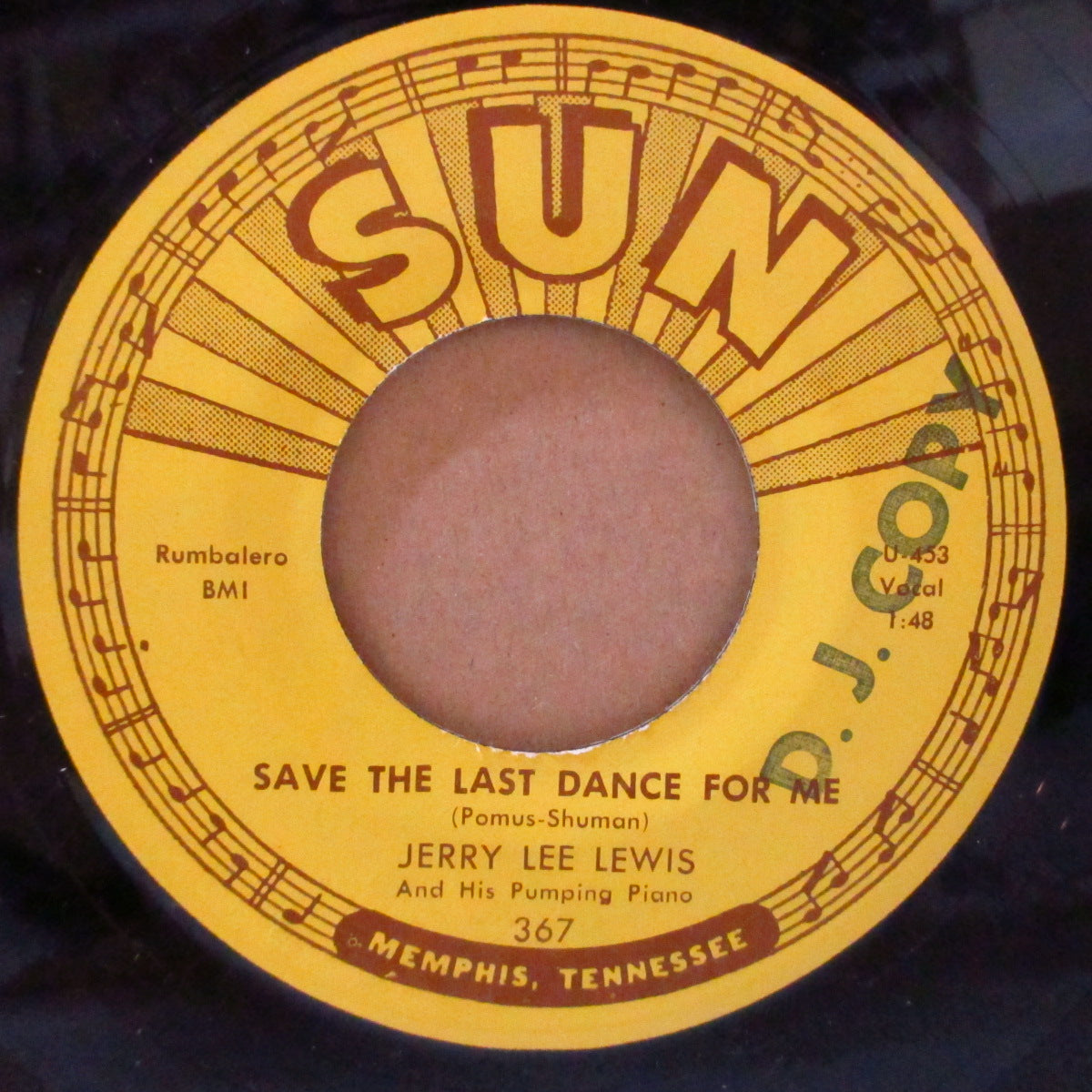 JERRY LEE LEWIS (ジェリー・リー・ルイス) - Save The Last Dance For Me (US オリジナル7インチ)R&Rジャイヴァー!