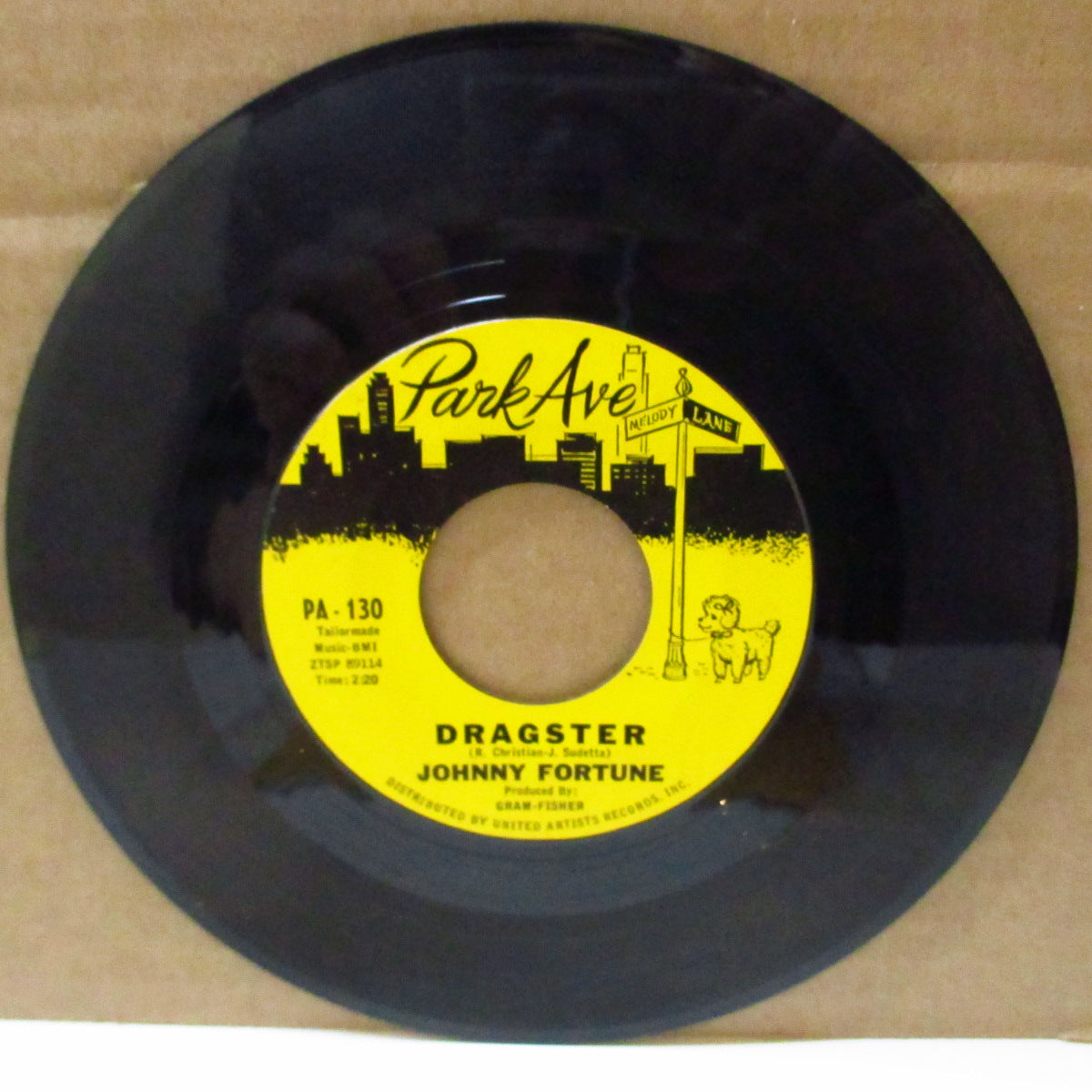 JOHNNY FORTUNE (ジョニー・フォーチューン) - Dragster (US '63 オリジナル7インチ)ホットロッド・ガレージ・ドラッギン・ギター・インスト!