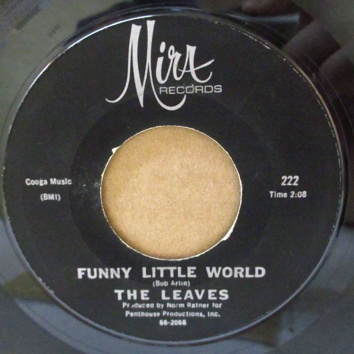 LEAVES, THE (ザ・リーヴス) - Hey Joe / Funny Little World (US '66 再発「B面曲違いの黒ラベ」7インチ) ガレージクラシック!