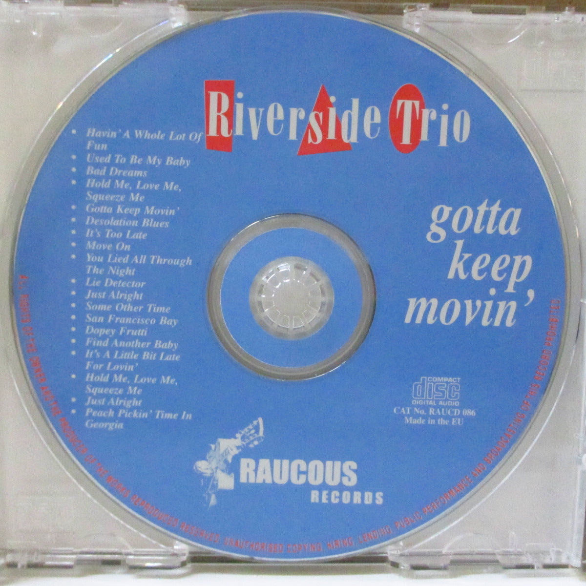 RIVERSIDE TRIO (リヴァーサイド・トリオ) - Gotta Keep Movin' (EU '01 再発 CD) '95年2ndアルバム