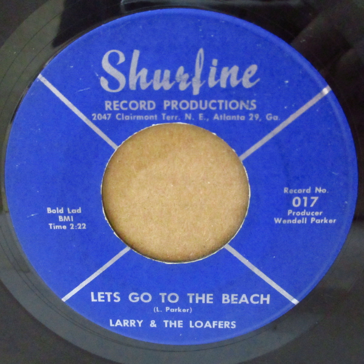 LARRY & THE LOAFERS (ラリー&ザ・ローファーズ) - Let's Go To The Beach (US '66 オリジナル 7インチ)ワイルド・ガレージ・ノーザン!